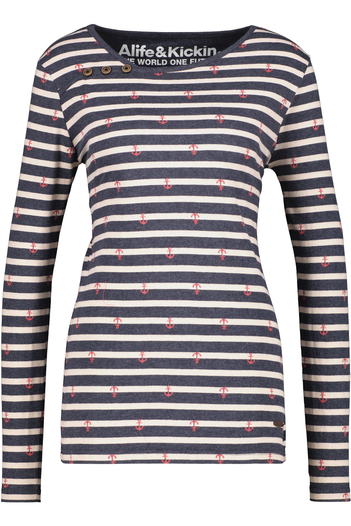 Stilvoll gestreift - Das JanetAK Z Langarmshirt für Damen Dunkelblau