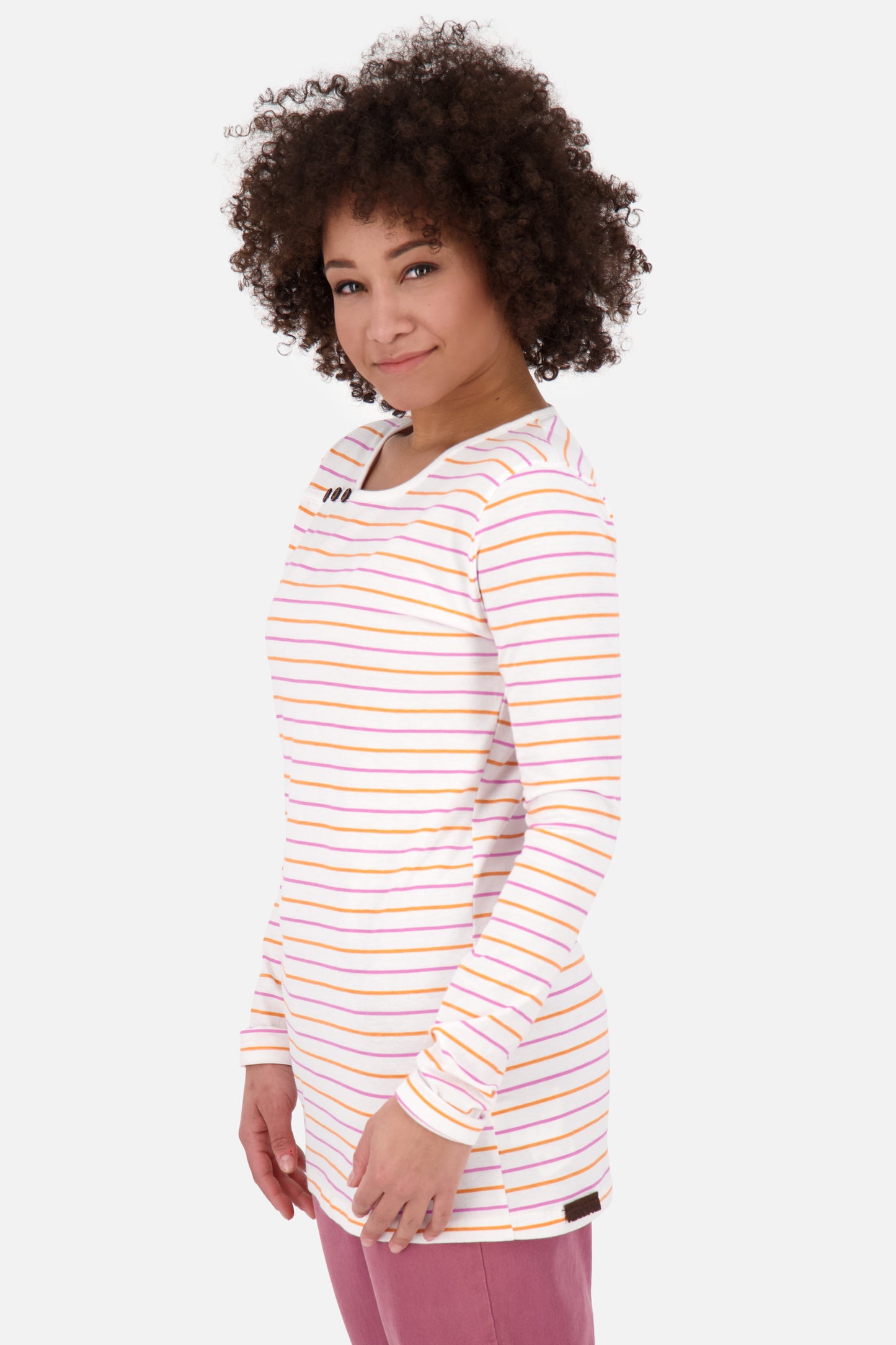 Stilvoll gestreift - Das JanetAK Z Langarmshirt für Damen Weiß