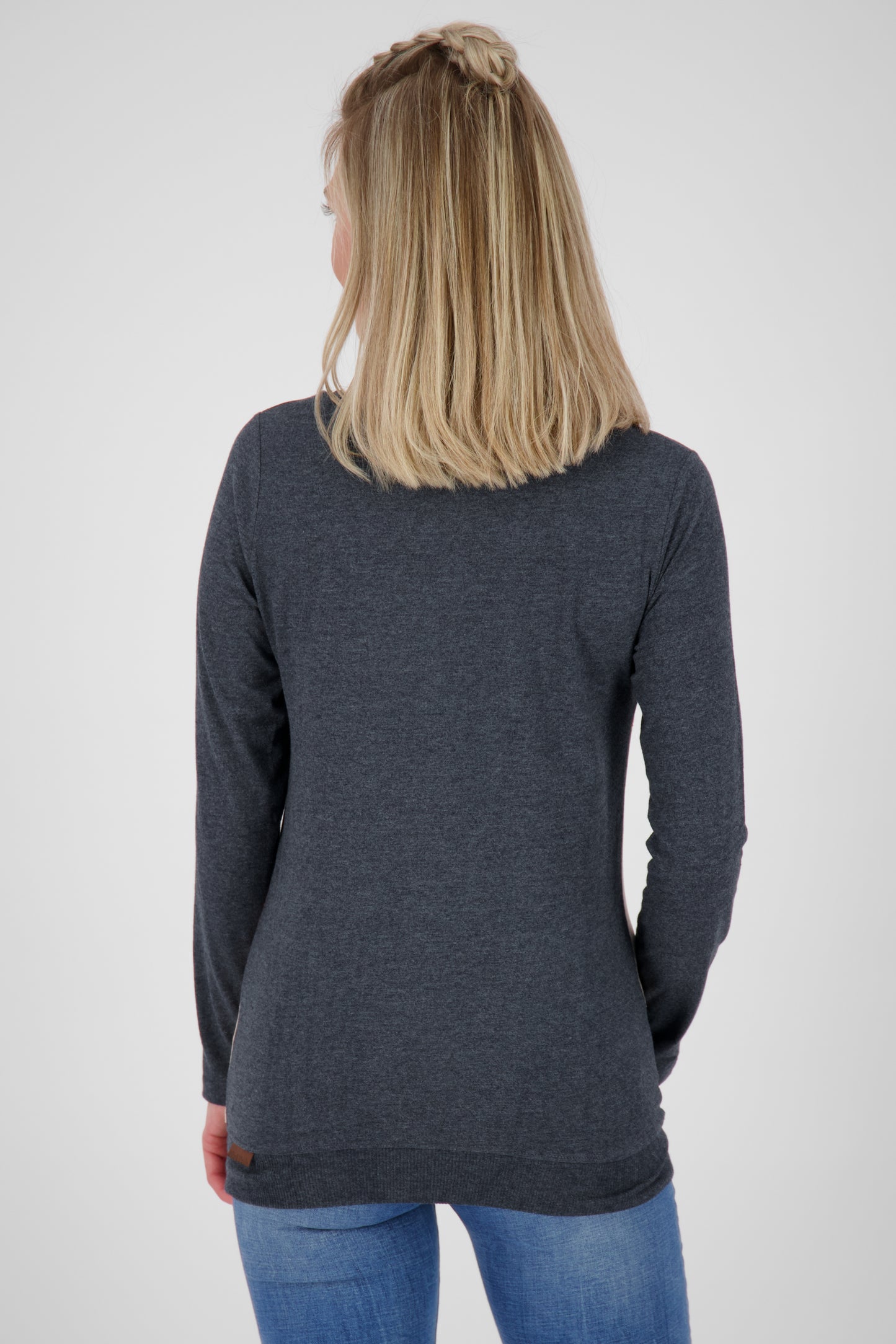 Stylish und bequem - Das Langarmshirt LenjaAK A für Damen Dunkelblau