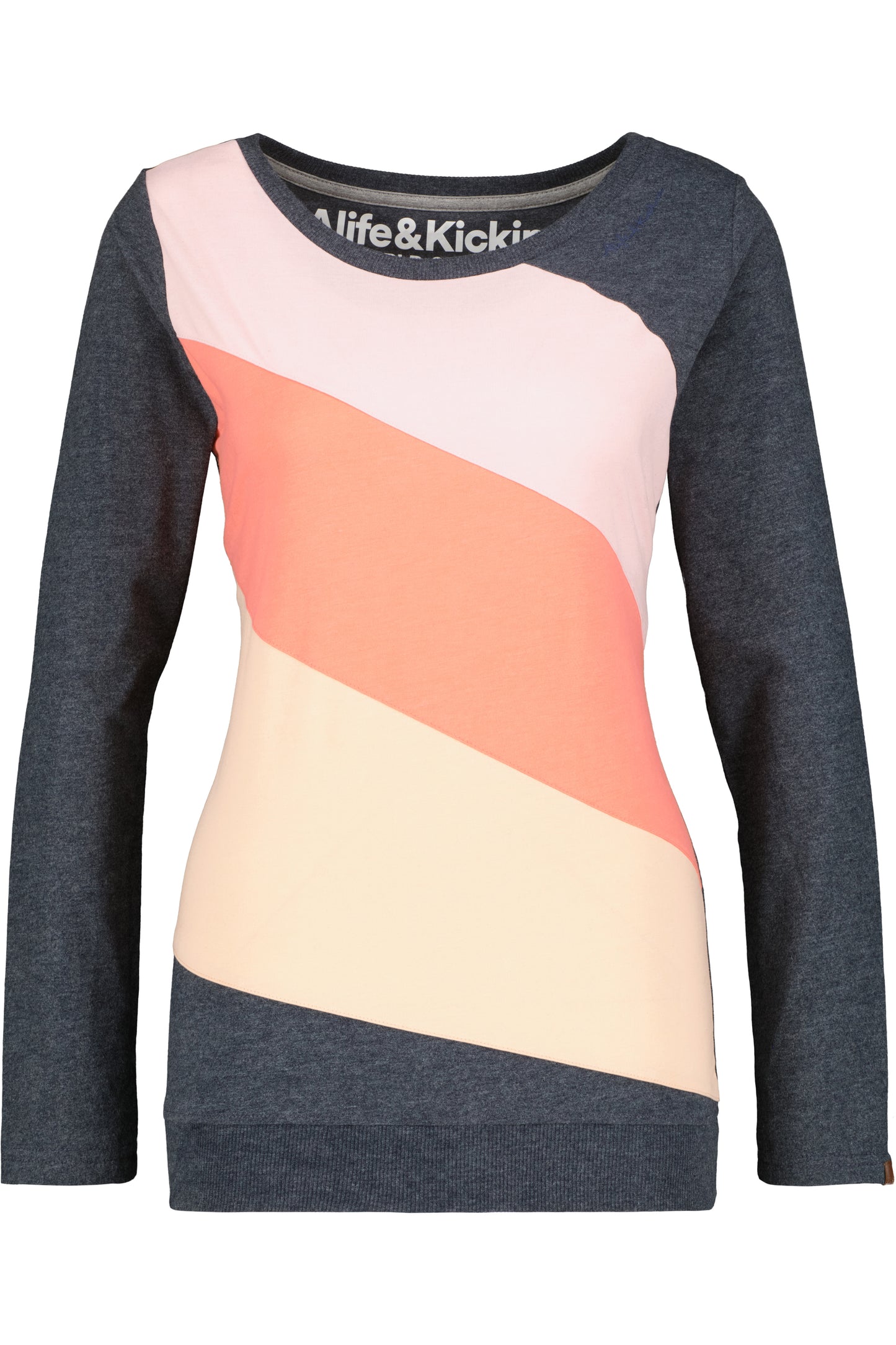 Stylish und bequem - Das Langarmshirt LenjaAK A für Damen Dunkelblau
