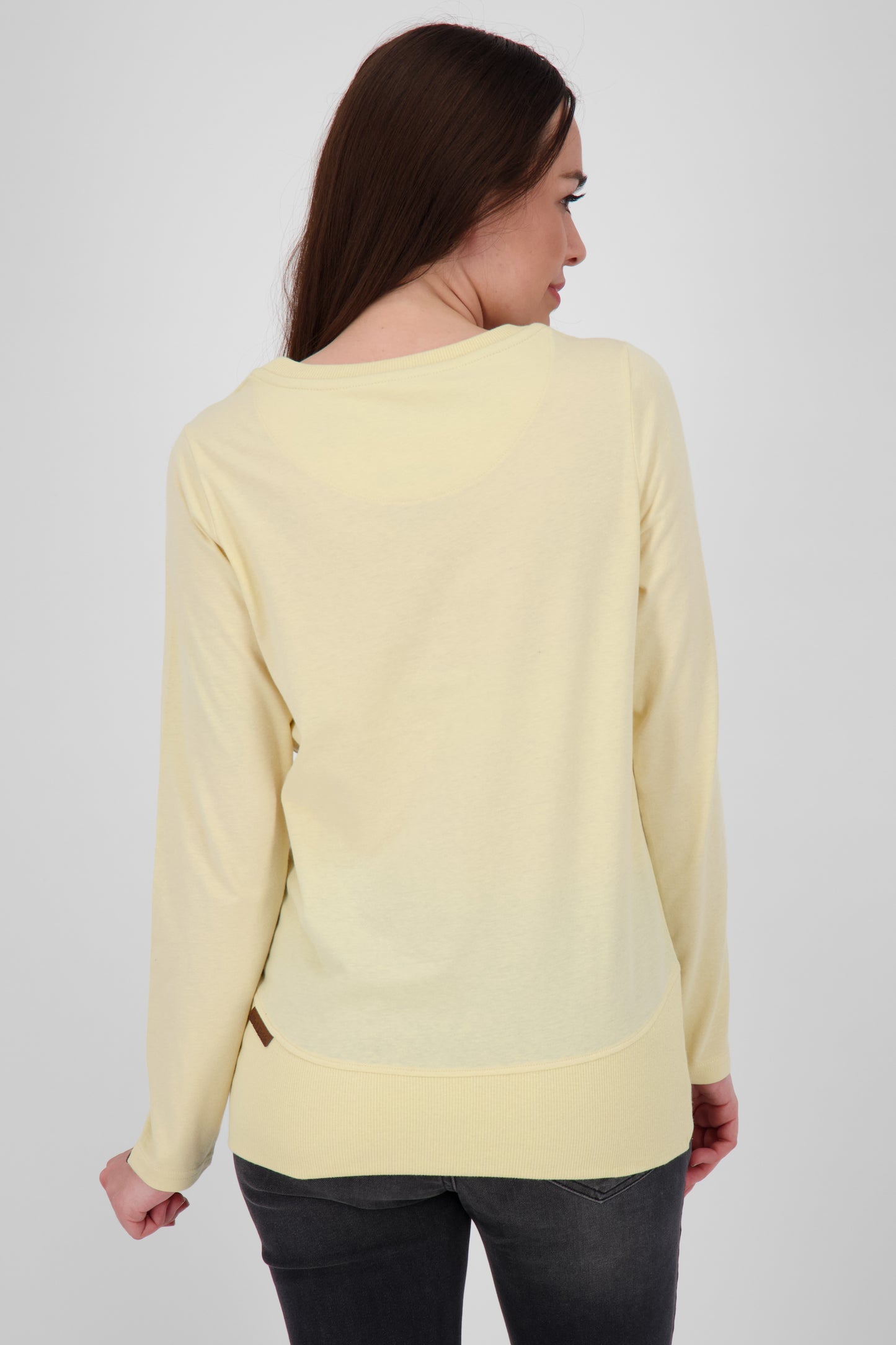 CoralieAK A Damen Langarmshirt in verschiedenen Farben Gelb