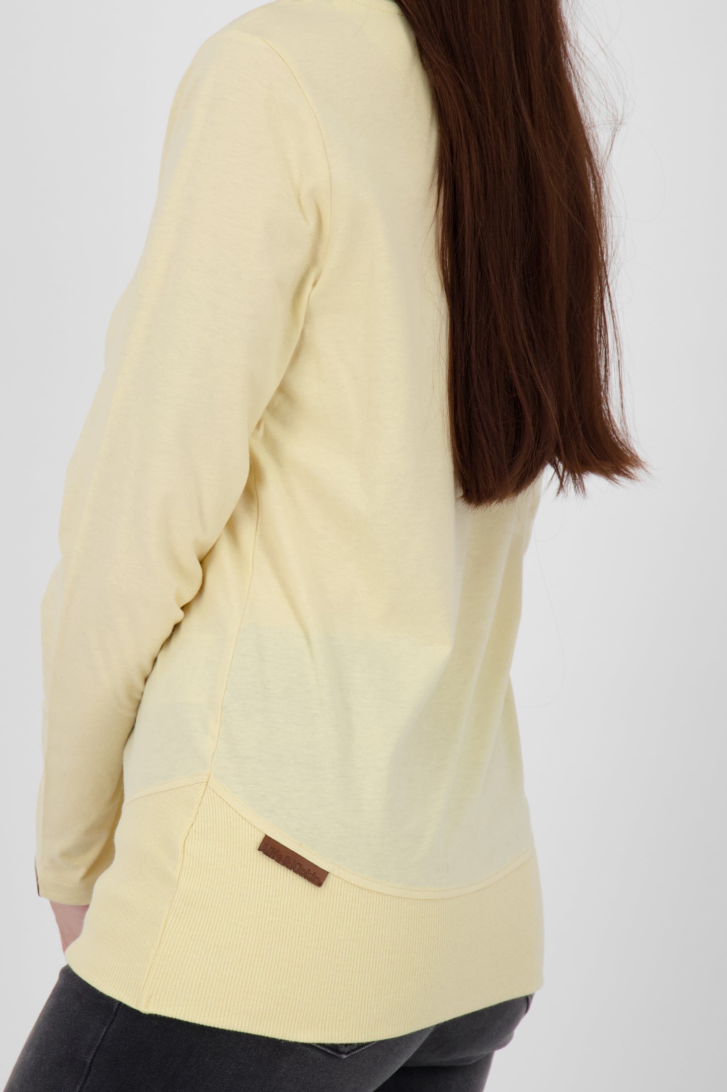 CoralieAK A Damen Langarmshirt in verschiedenen Farben Gelb