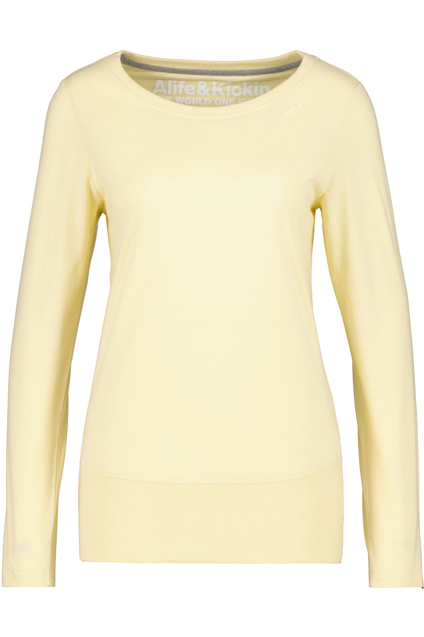 CoralieAK A Damen Langarmshirt in verschiedenen Farben Gelb