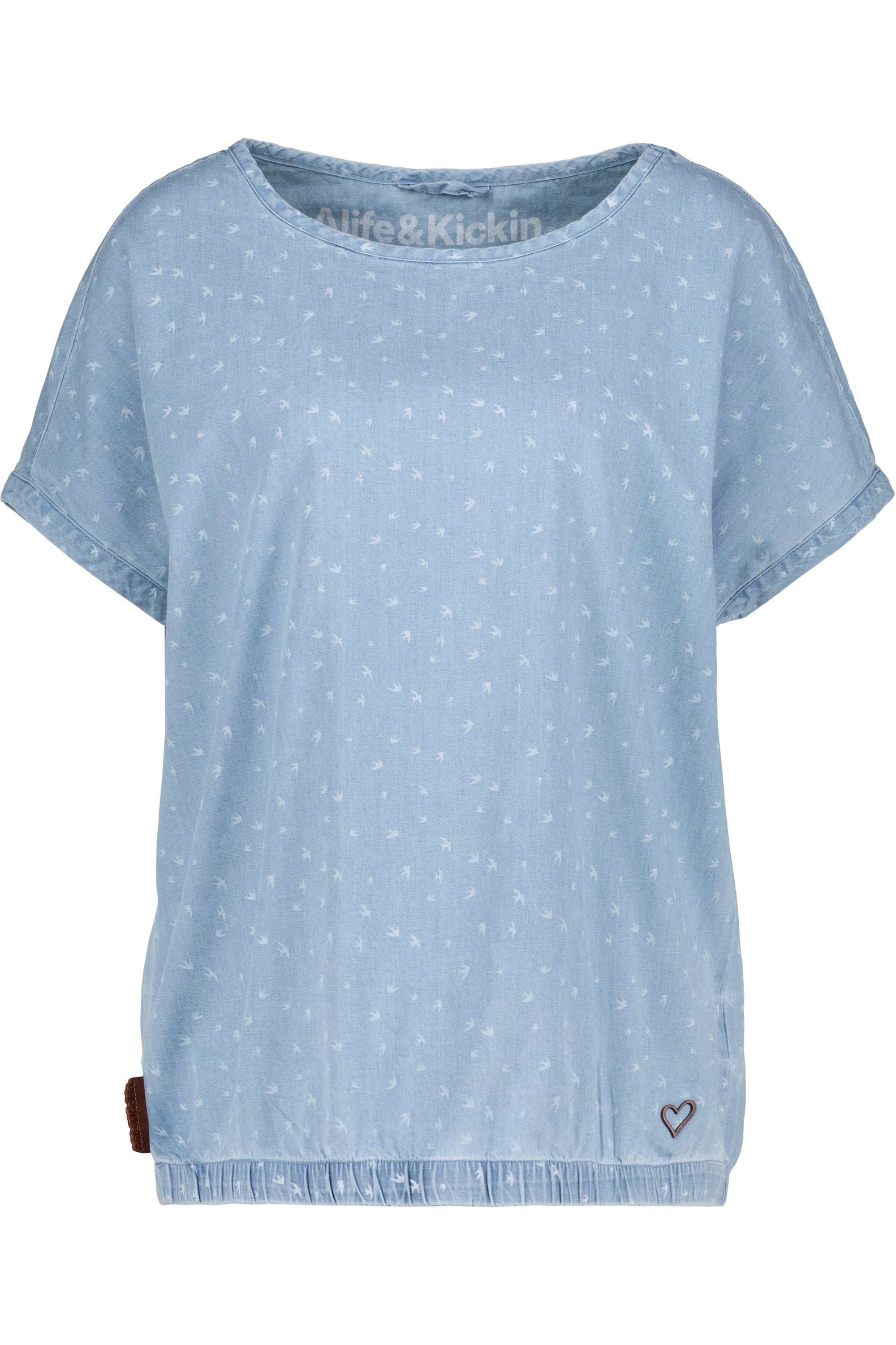 Trendiges SunoAK B T-Shirt für Damen - Betonte Schultern und angenehmes Tragegefühl Hellblau