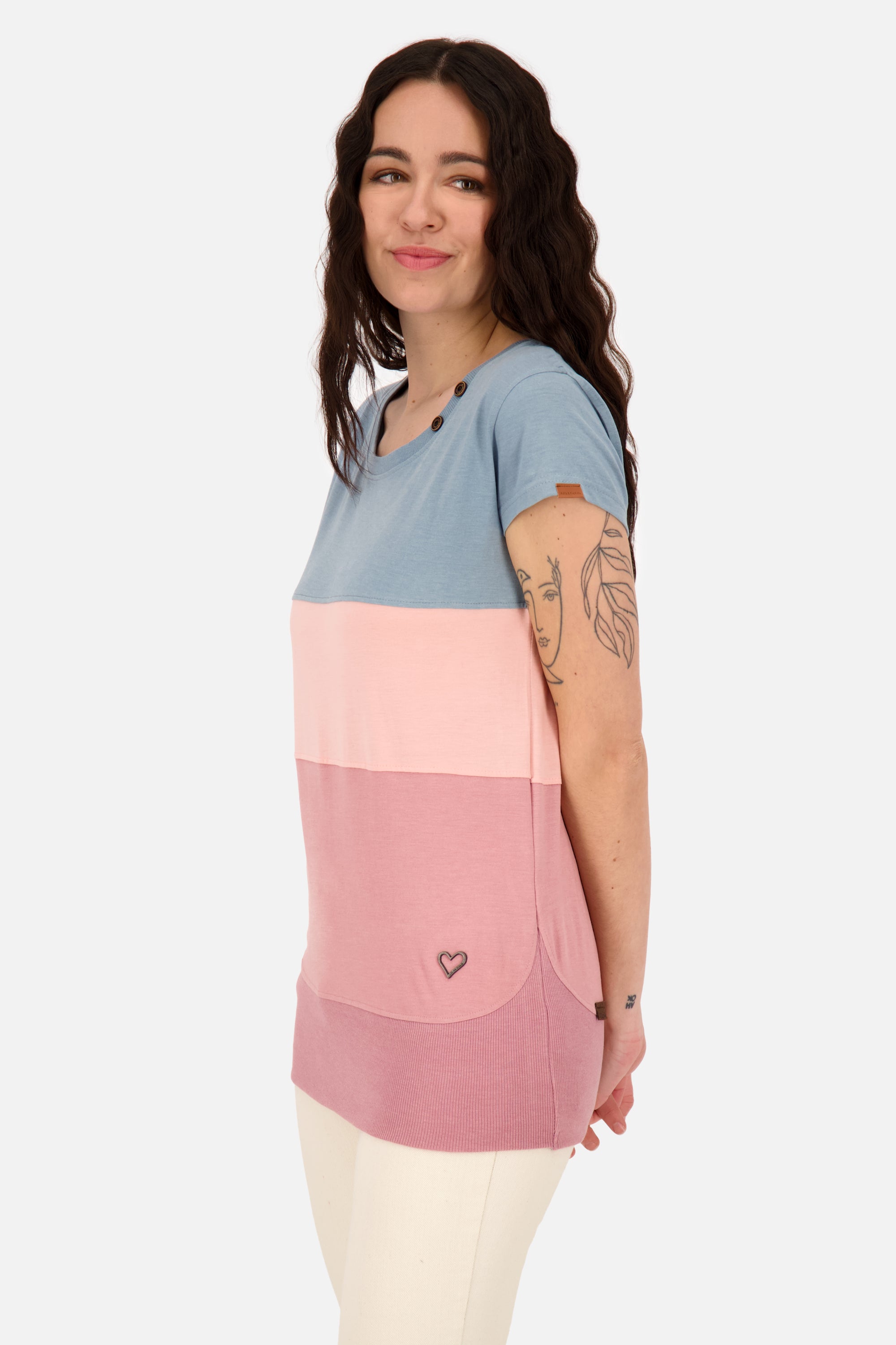 Figurbetontes Kurzarmshirt für Damen - CoriAK A Rosa