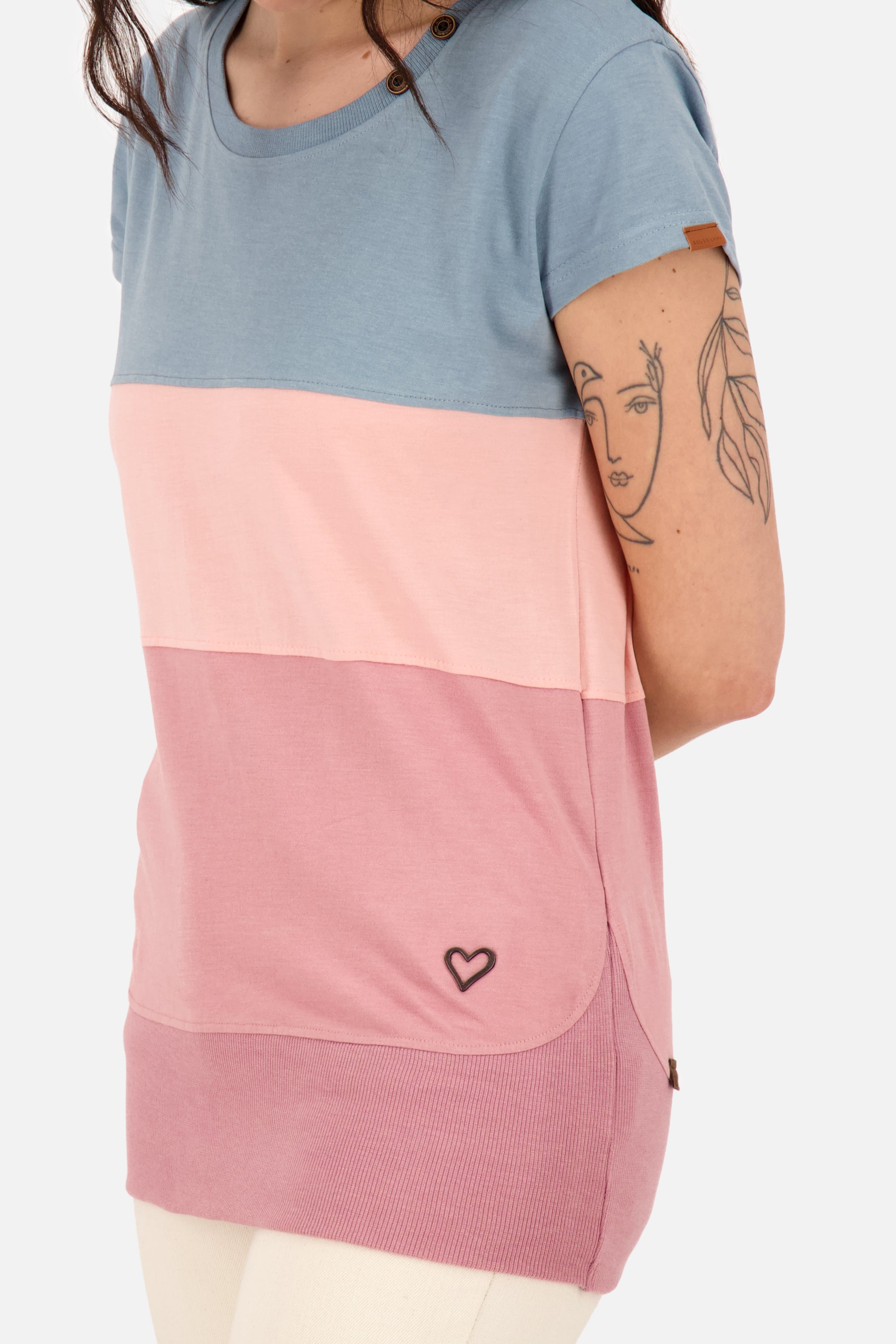 Figurbetontes Kurzarmshirt für Damen - CoriAK A Rosa