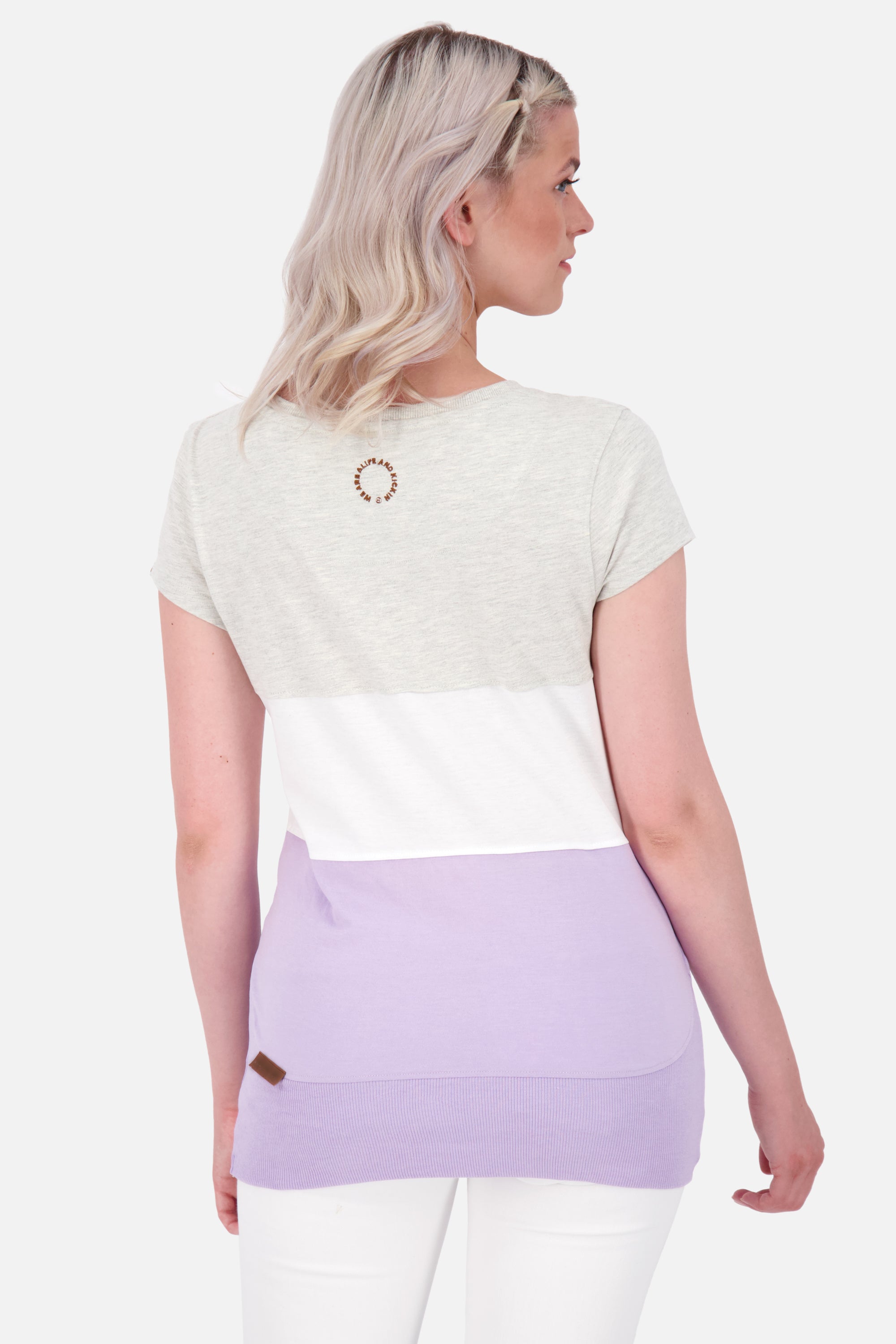Figurbetontes Kurzarmshirt für Damen - CoriAK A Violett