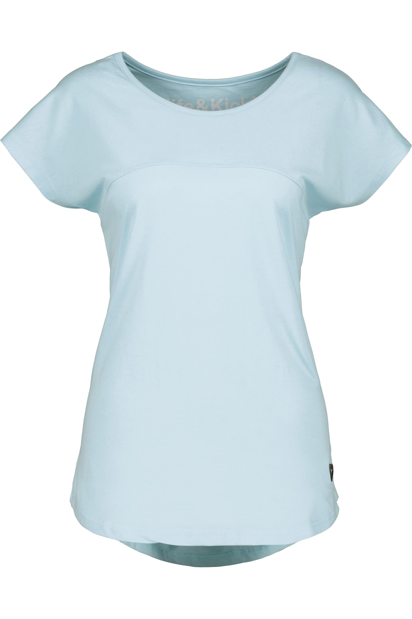 Bequemes Basic-Shirt für jeden Tag - ClarettaAK A Hellblau