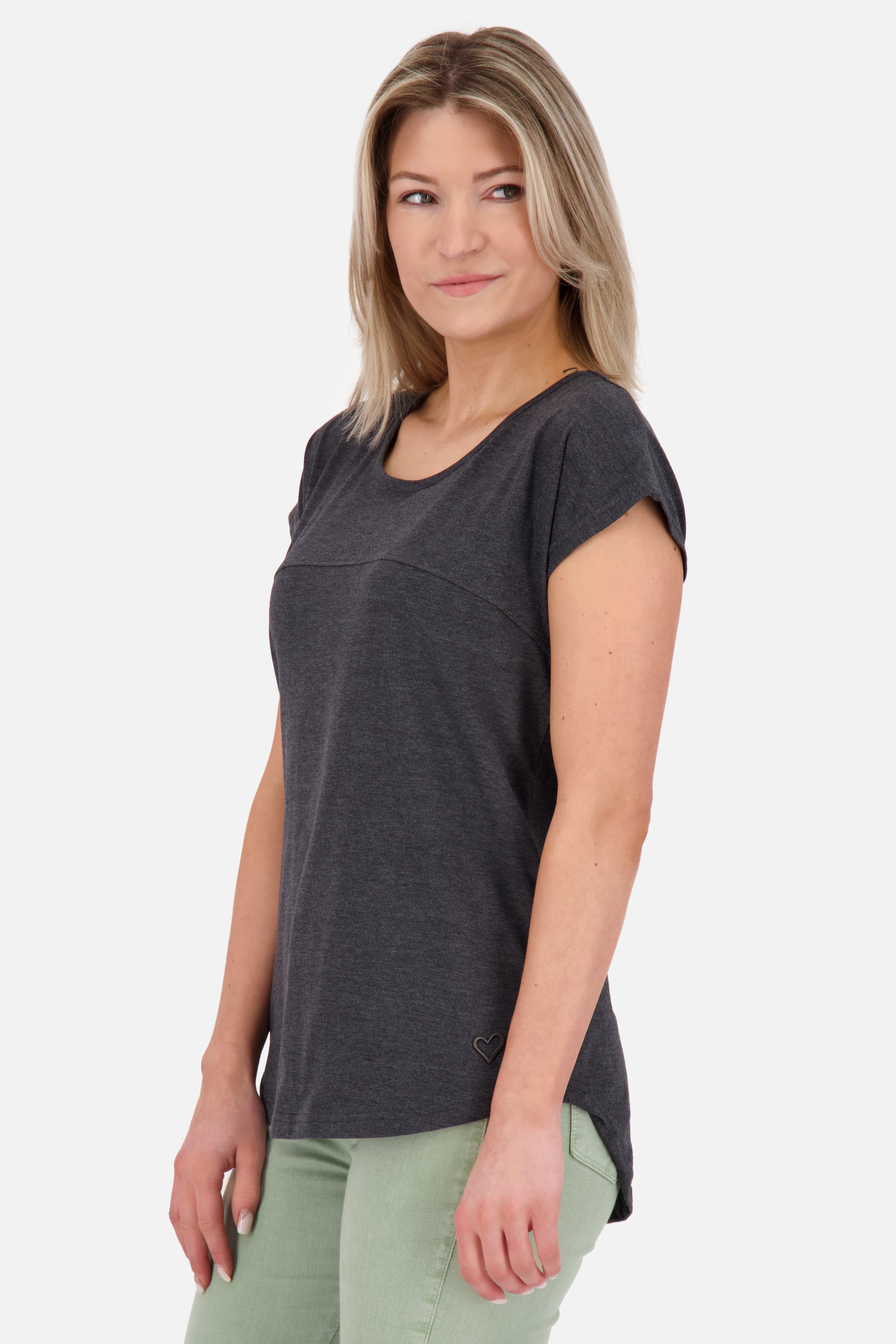 Bequemes Basic-Shirt für jeden Tag - ClarettaAK A Schwarz