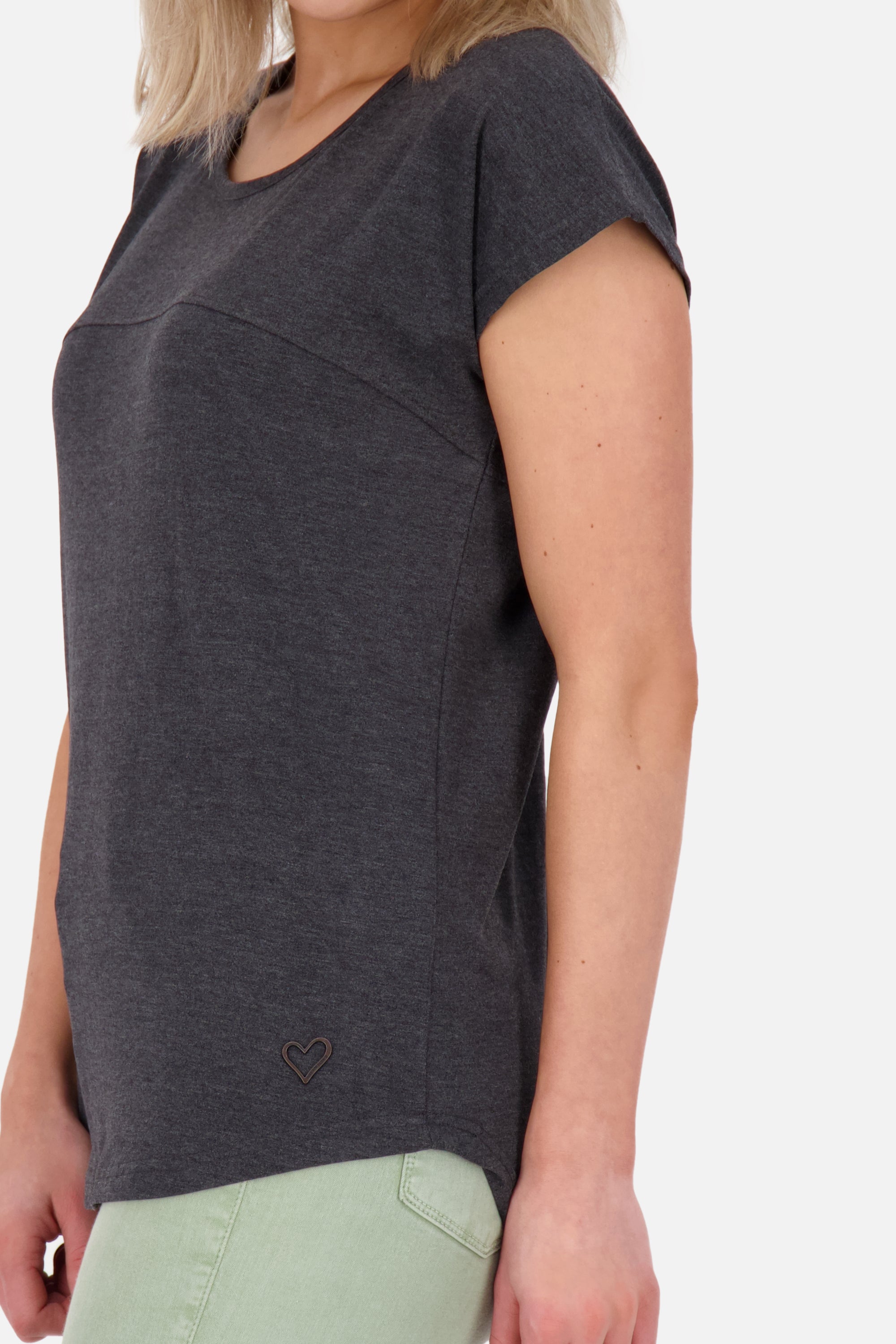 Bequemes Basic-Shirt für jeden Tag - ClarettaAK A Schwarz