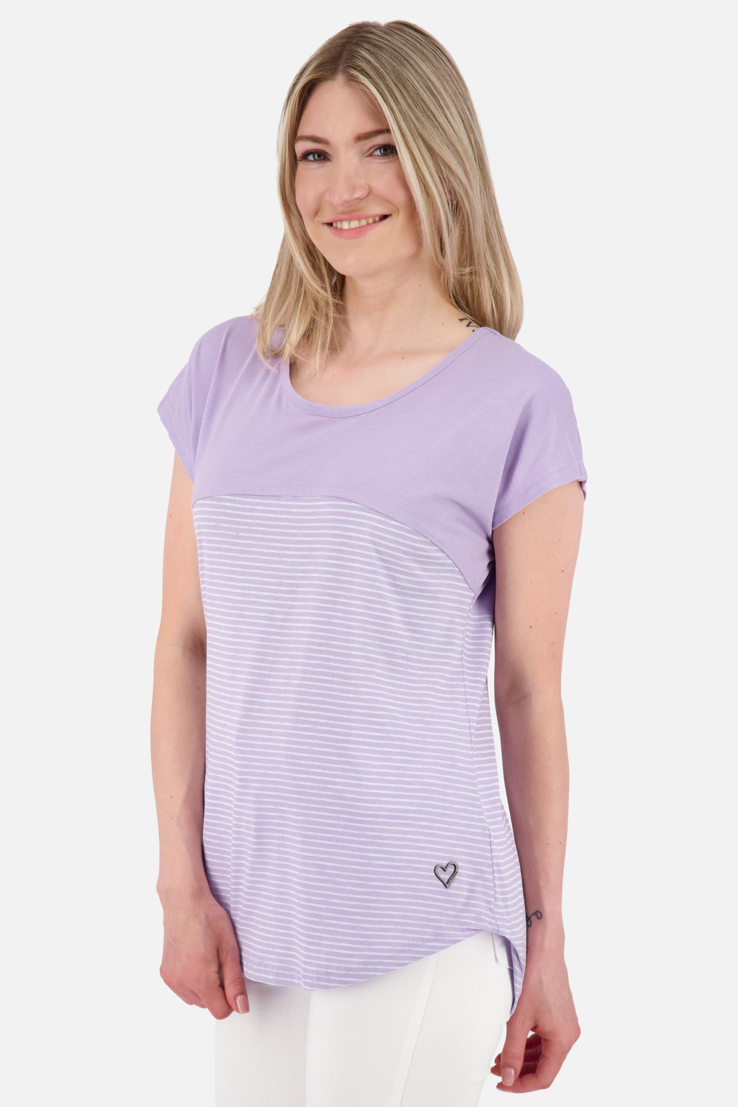 Damen T-Shirt ClarettaAK Z: Bequemer Begleiter für den Sommer Violett