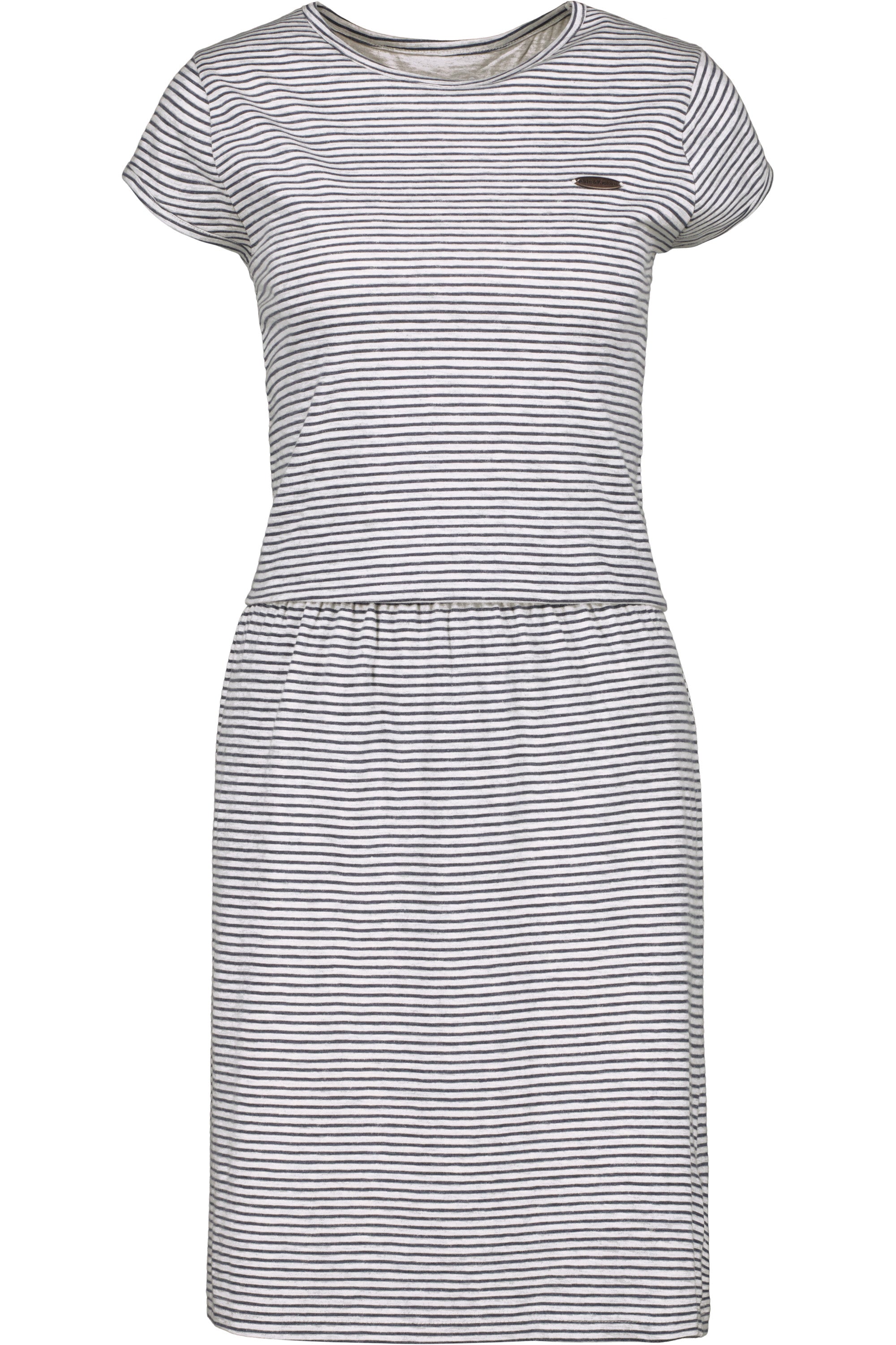 Damenkleid mit maritimen Streifen - ShannaAK Z von Alife and Kickin Grau