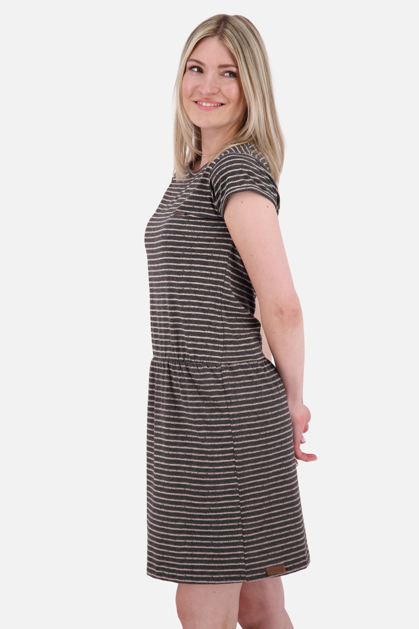 Damenkleid mit maritimen Streifen - ShannaAK Z von Alife and Kickin Schwarz