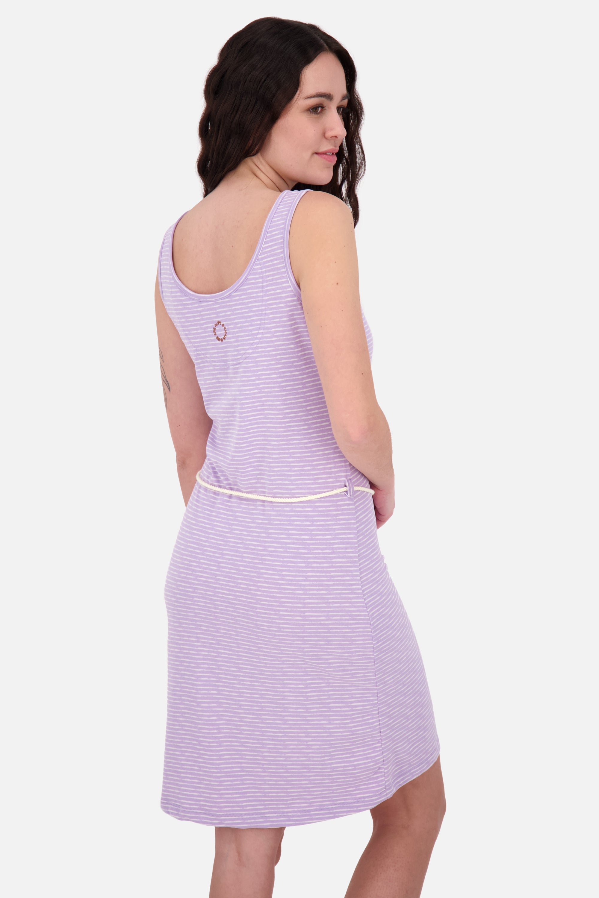 JenniferAK Z - Gestreiftes Trägerkleid für Damen von Alife and Kickin Violett