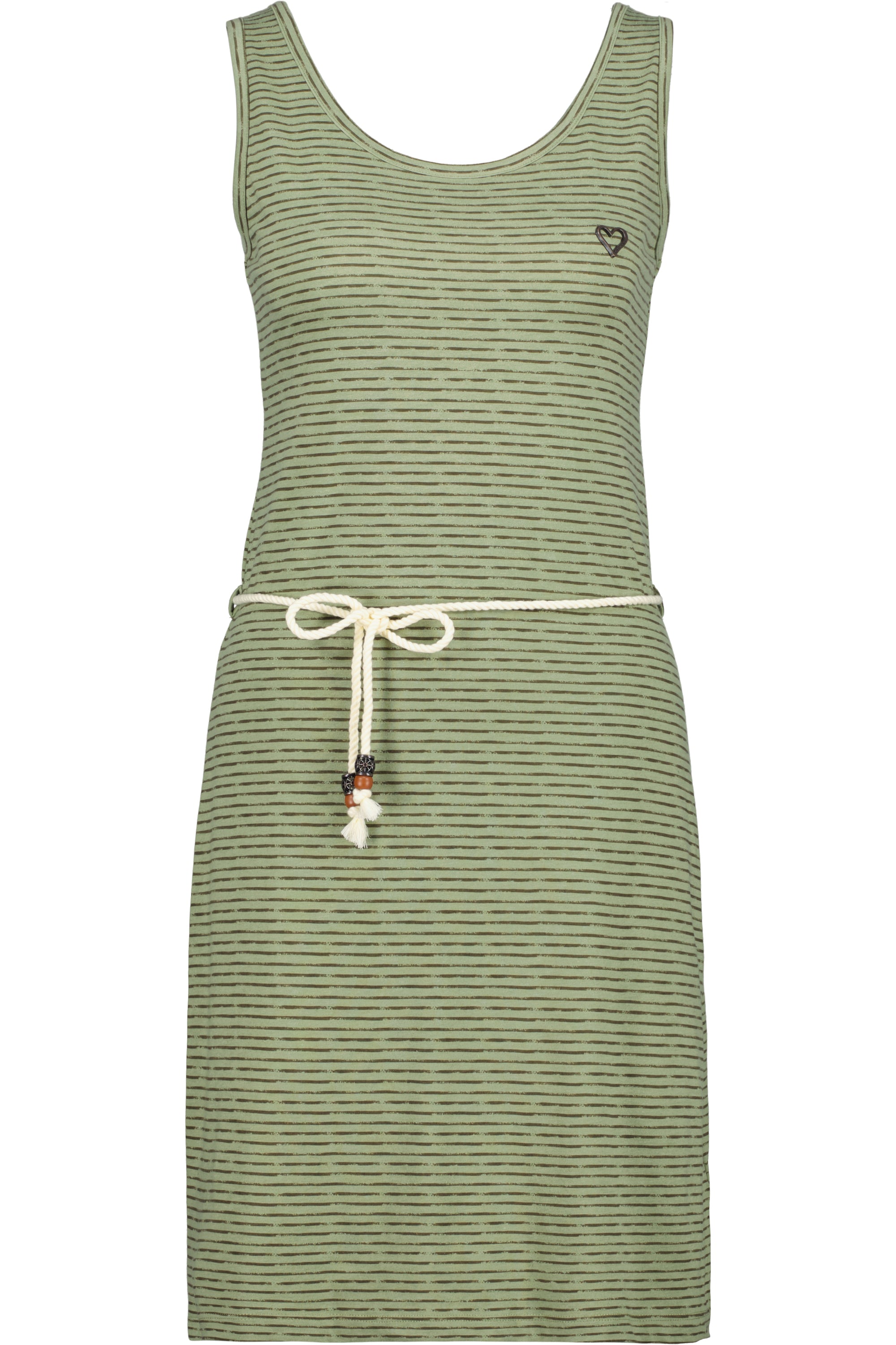 JenniferAK Z - Gestreiftes Trägerkleid für Damen von Alife and Kickin Grün