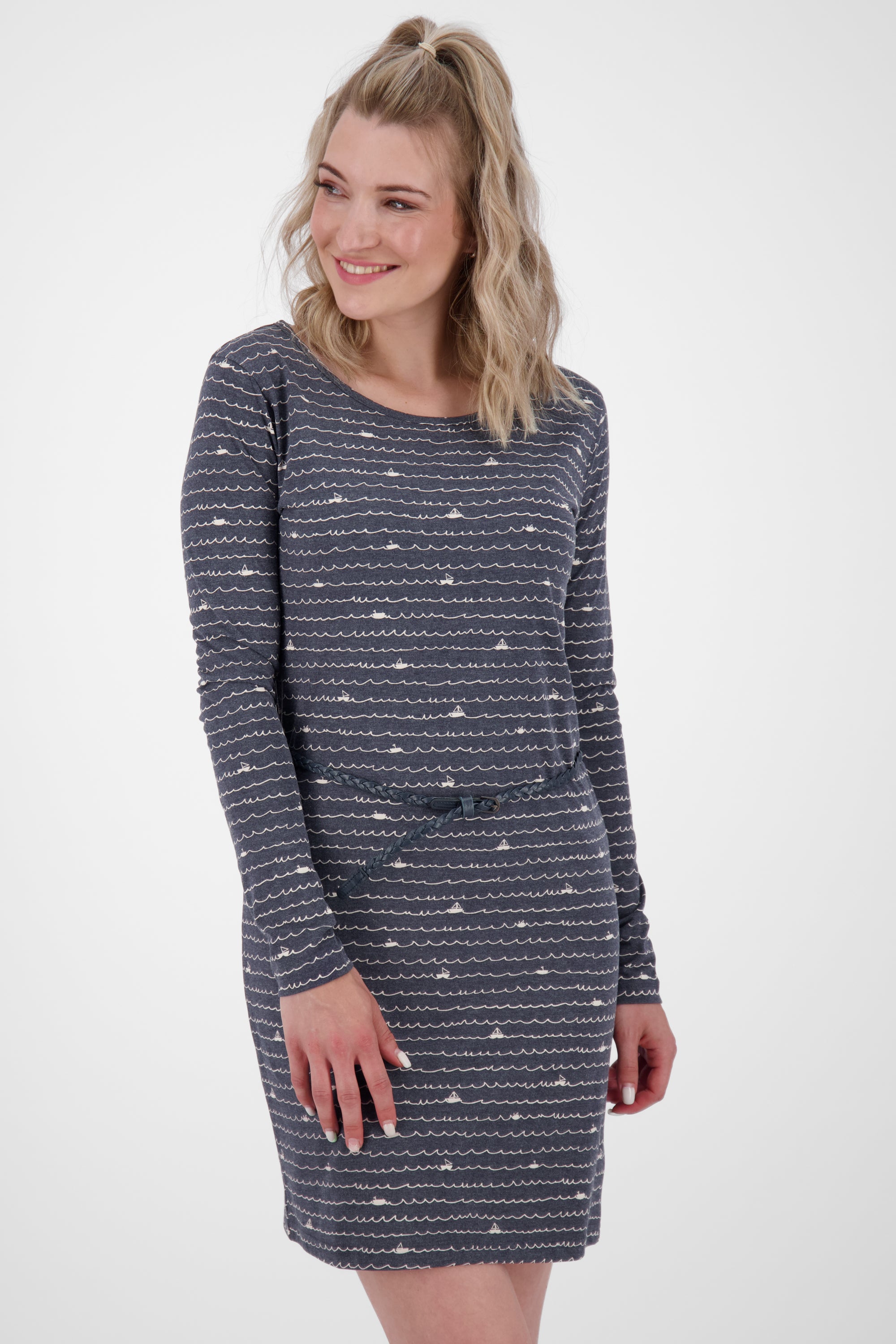 EllinAK B Longsleeve Dress Dunkelblau