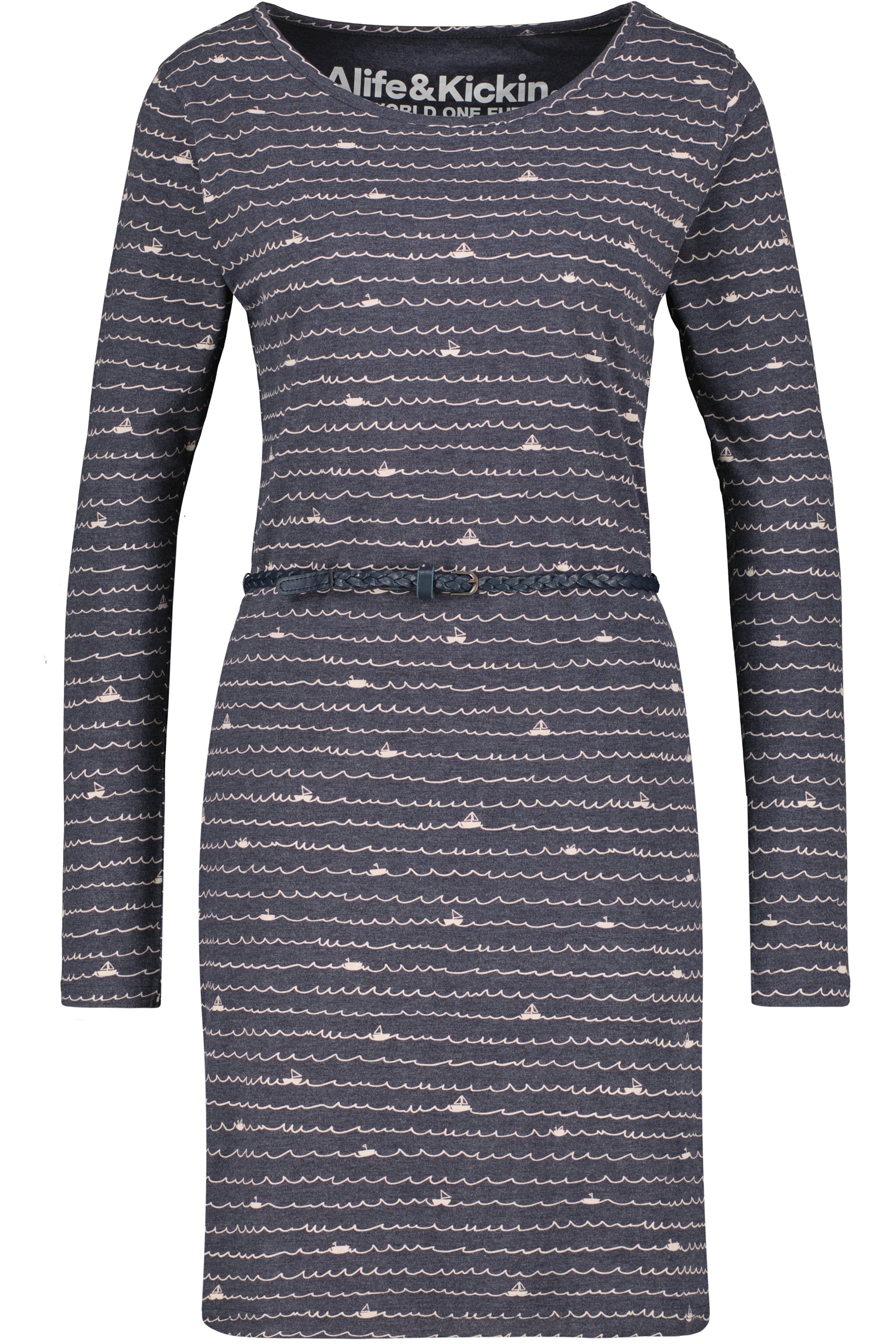 EllinAK B Longsleeve Dress Dunkelblau