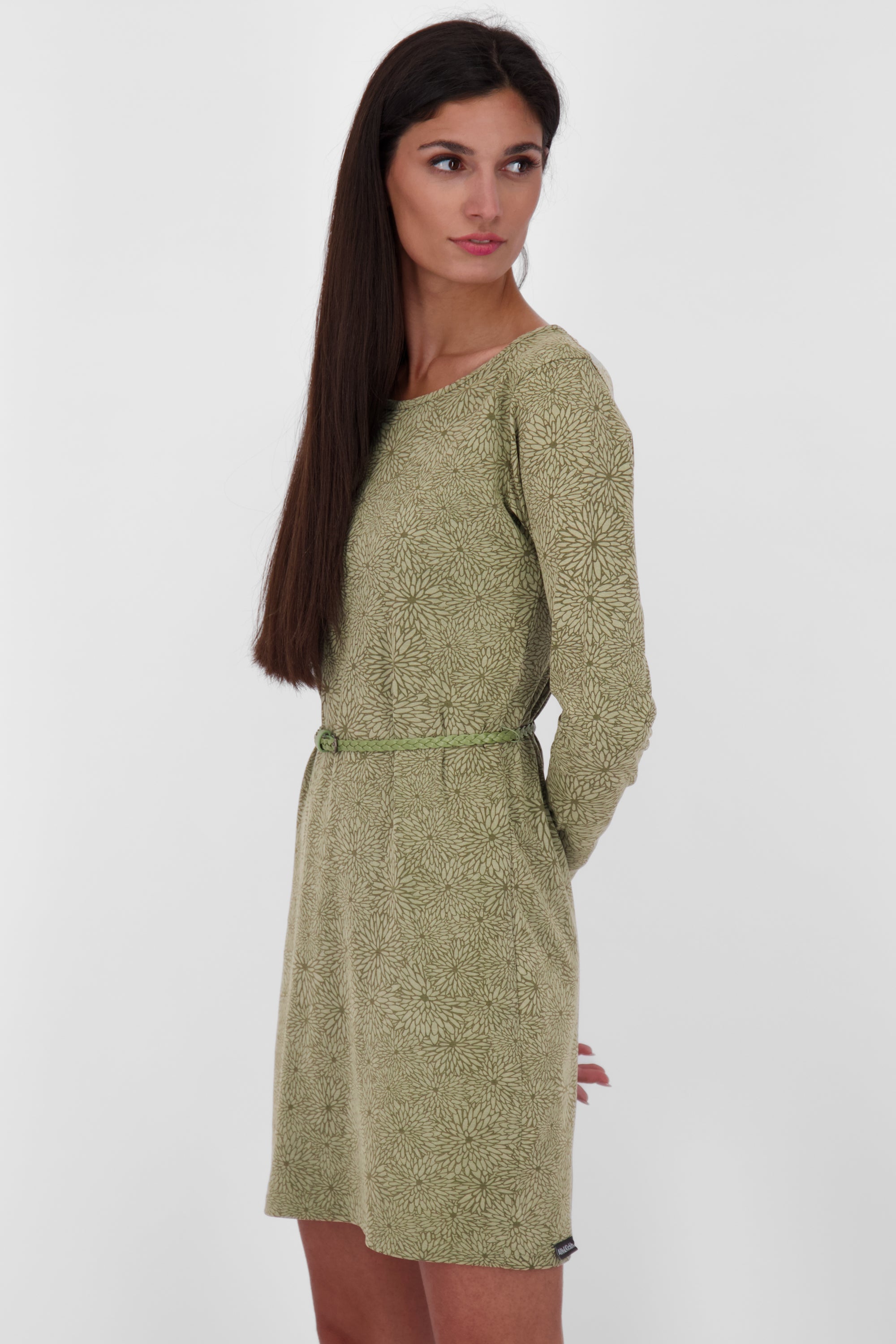 Alife and Kickin EllinAK B Kleid - Gemütlich und figurbetont Grün