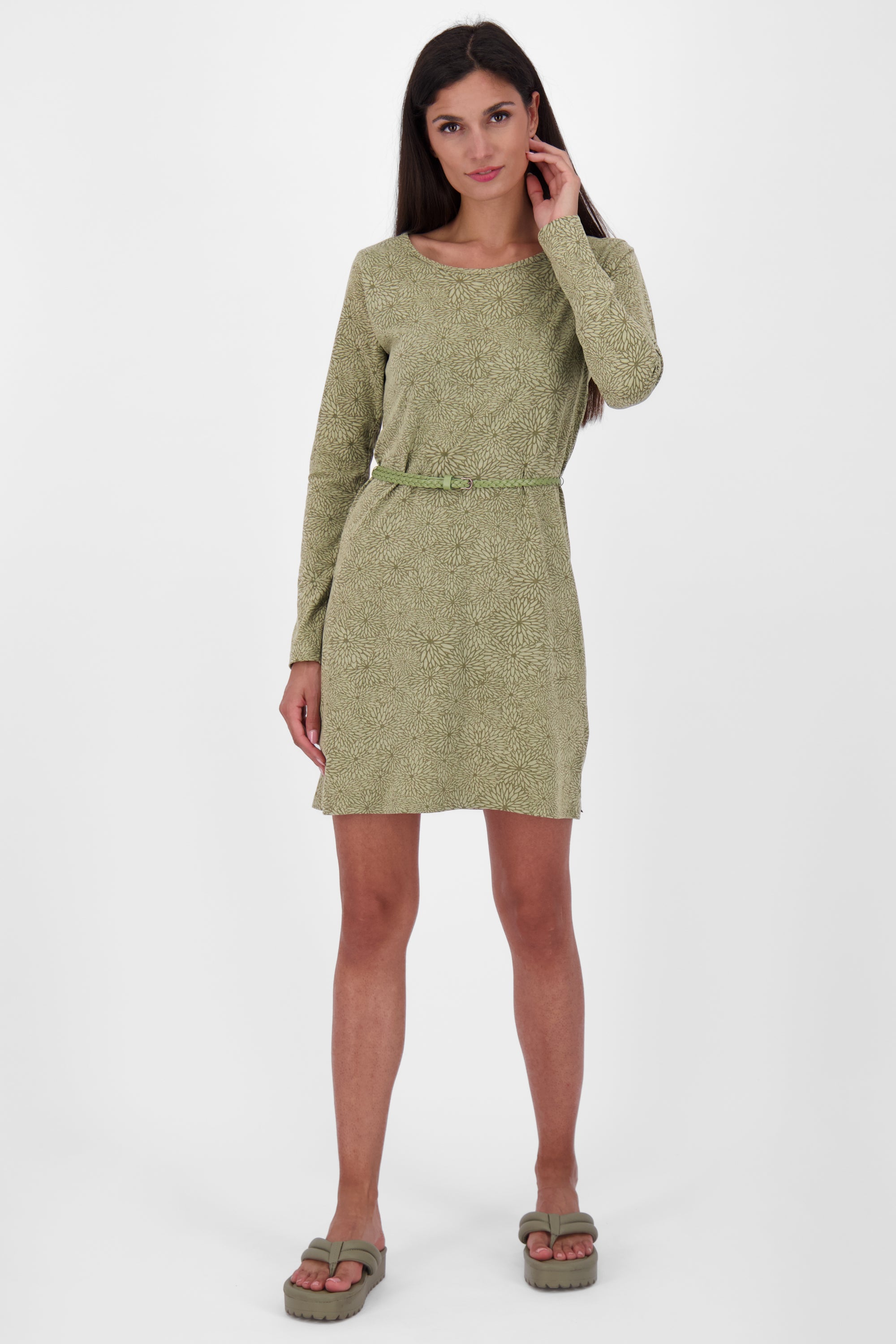 Alife and Kickin EllinAK B Kleid - Gemütlich und figurbetont Grün