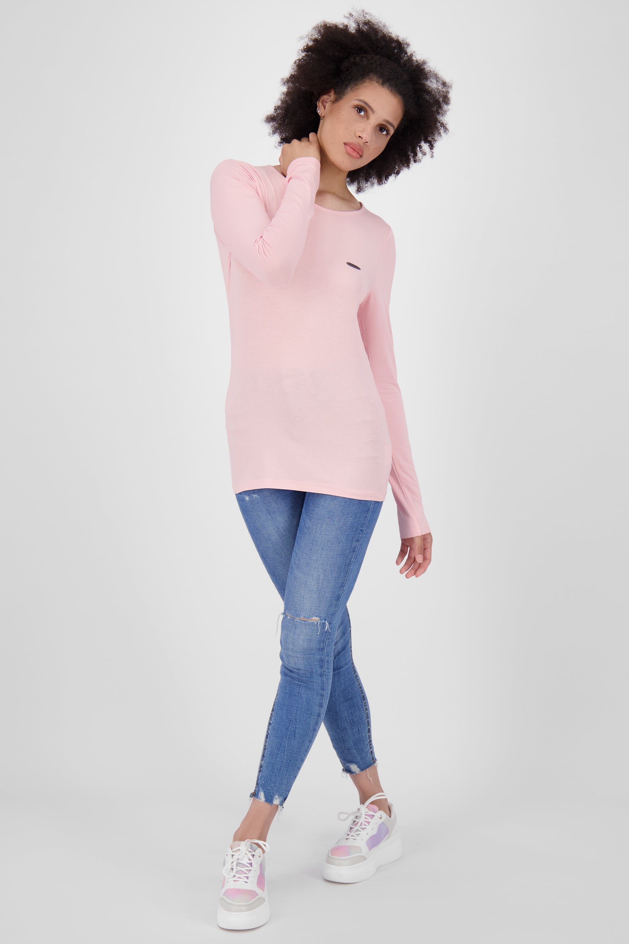 SinaAK Langarmshirt für Damen - Sportlicher Look für jede Gelegenheit Rosa