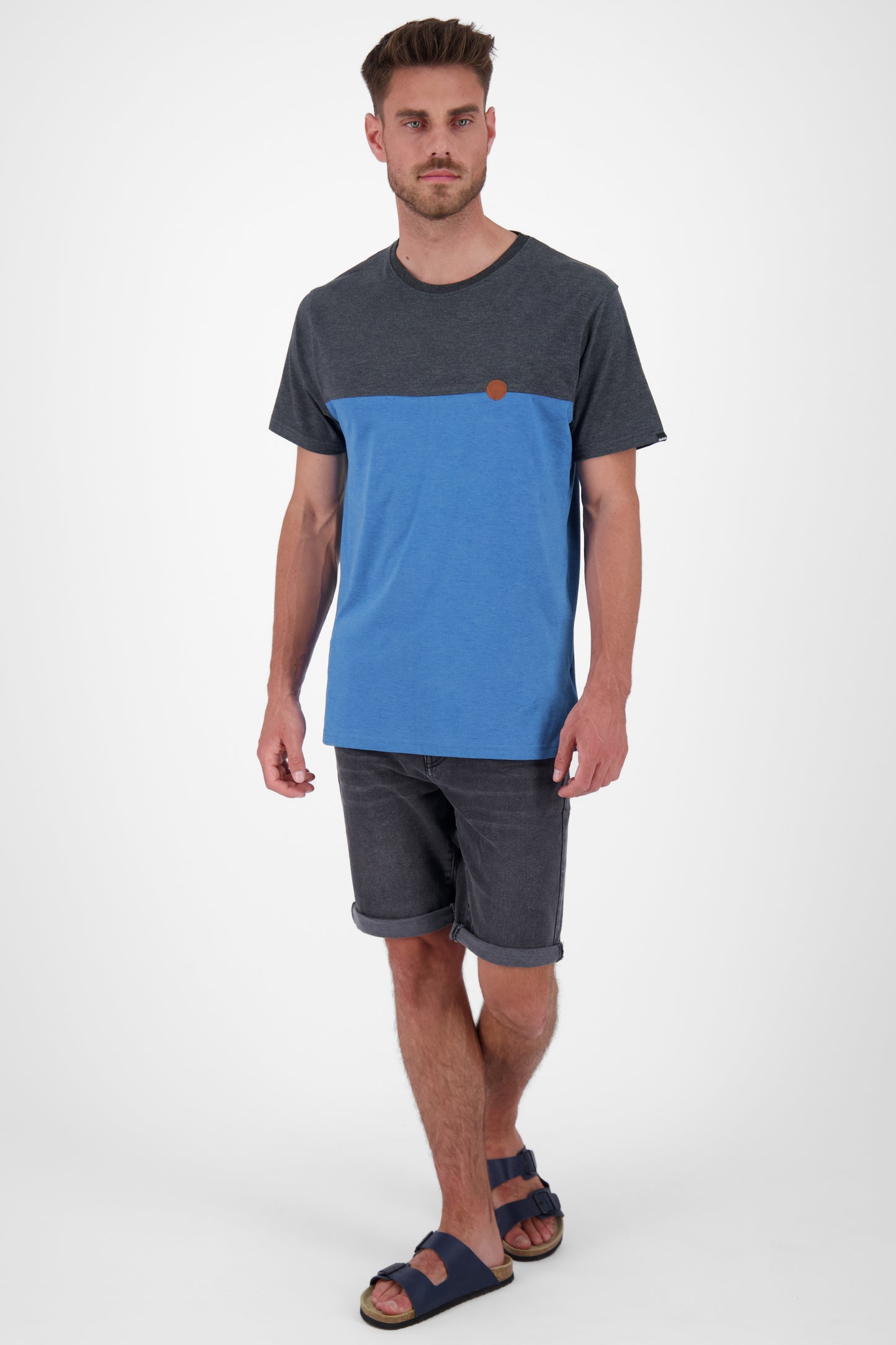 LeoAK: Trendiges Herren-T-Shirt für individuelle Styles Blau