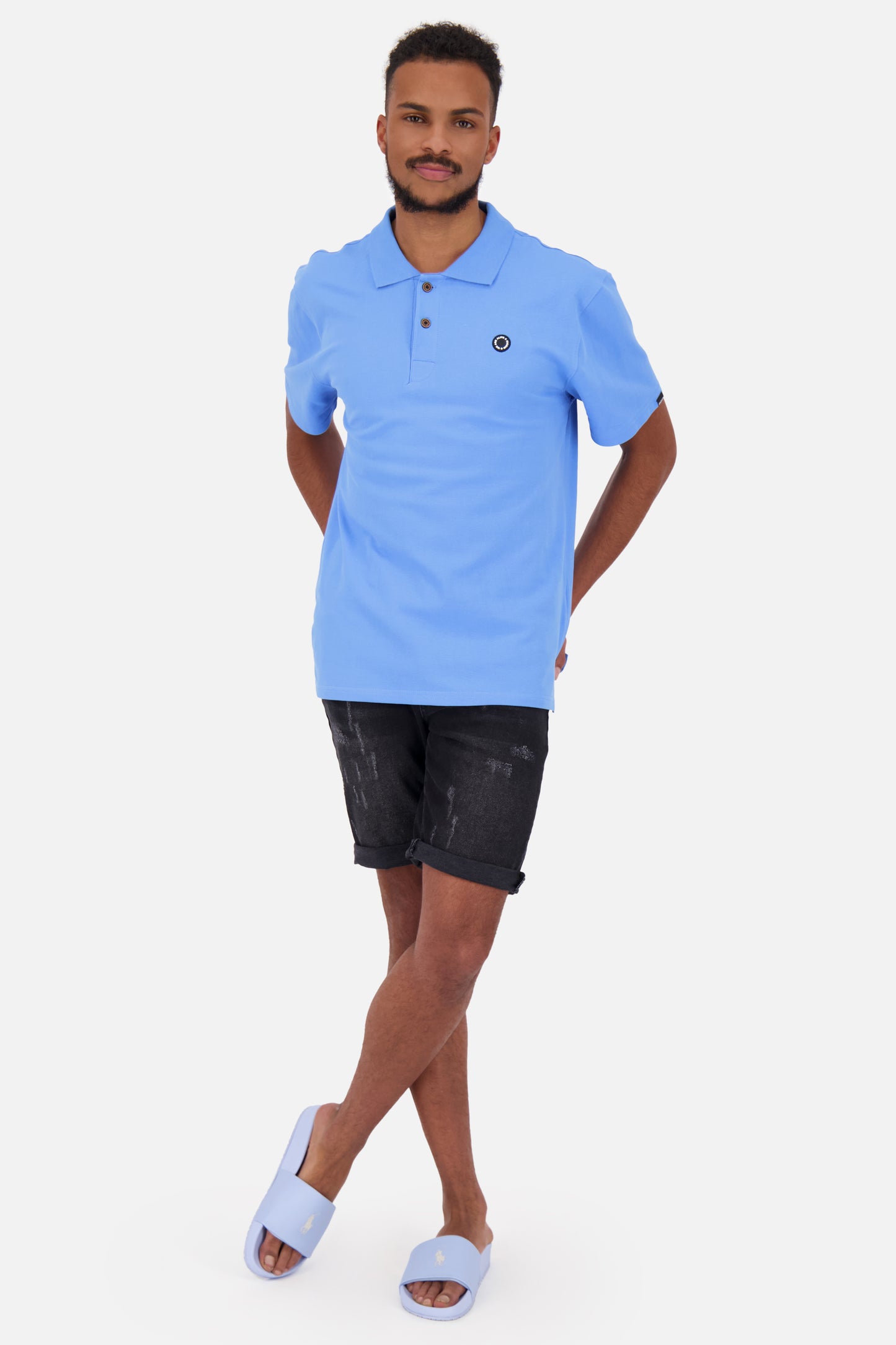Minimalistisches Poloshirt für den Frühling PaulAK A Blau