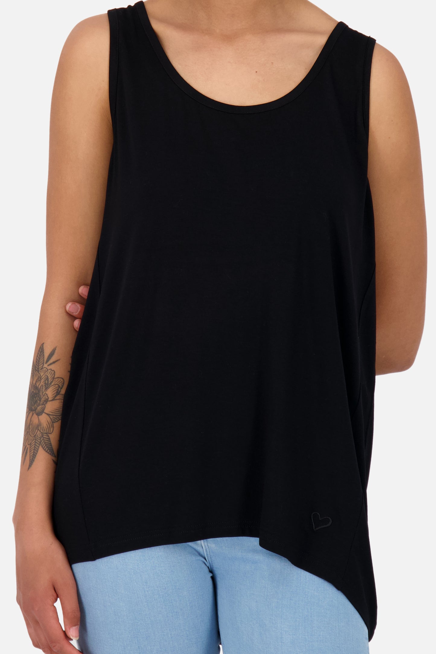 Luftiges Sommershirt Damen für unbeschwerte Tage- MedinaAK A Schwarz