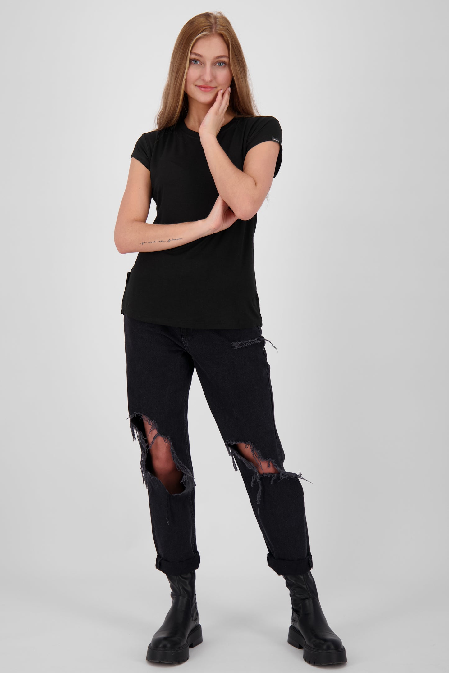 Vielseitiges Basic-Shirt für stylische Outfits: MimmyAK A von Alife and Kickin Schwarz