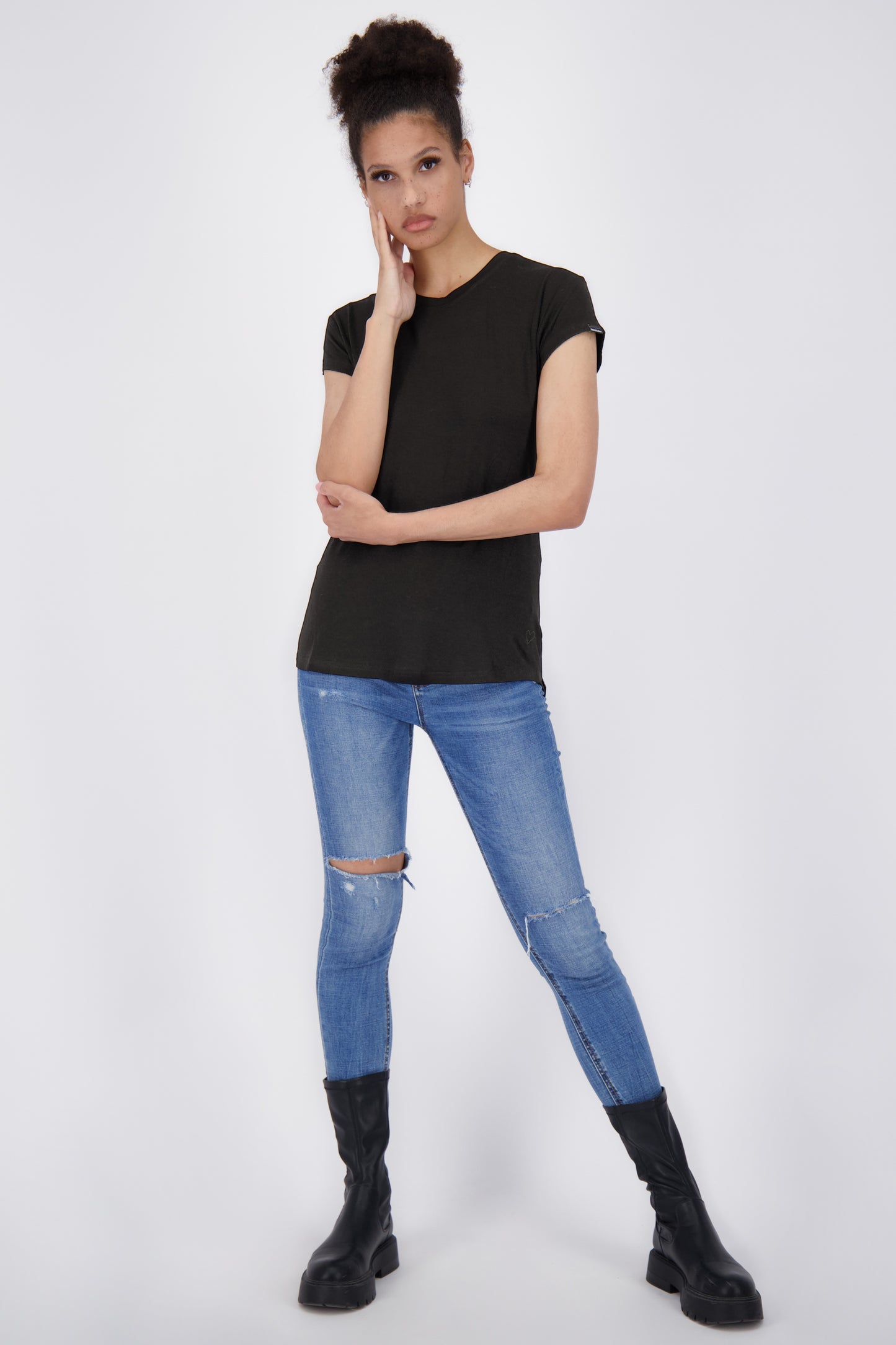 Vielseitiges Basic-Shirt für stylische Outfits: MimmyAK A von Alife and Kickin Schwarz