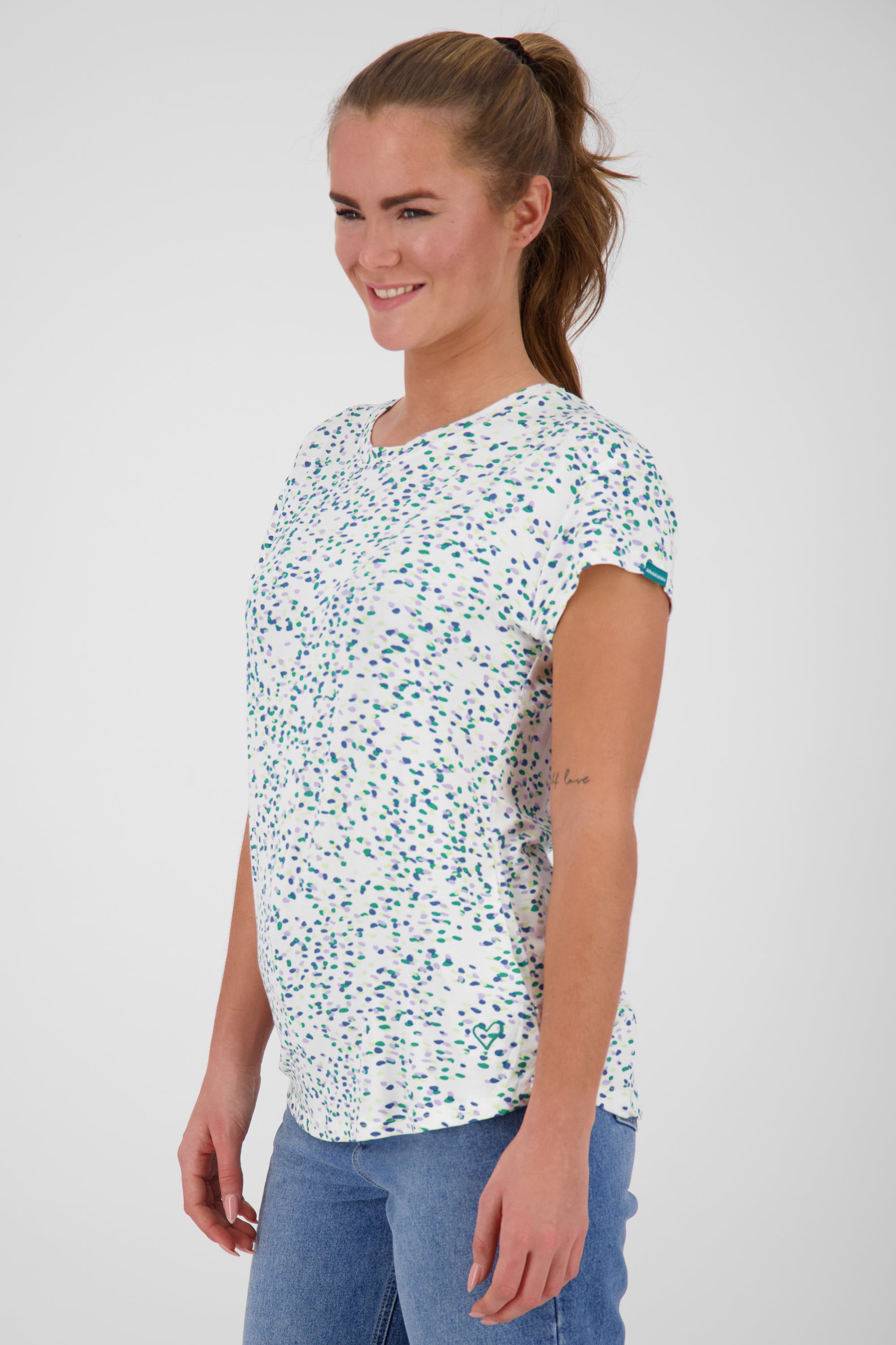 T-Shirt MimmyAK B für Damen - Leicht fließend und angenehm zu tragen Weiß