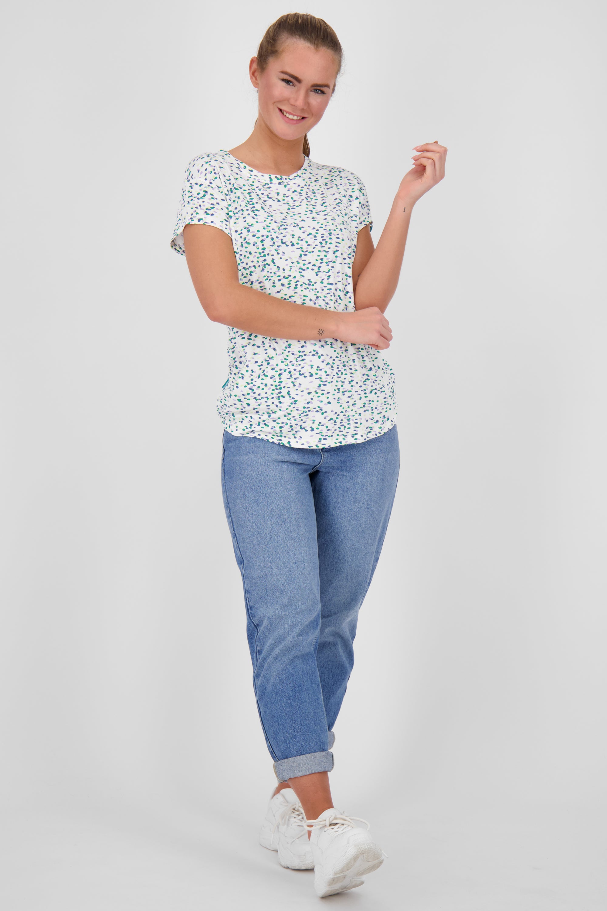 T-Shirt MimmyAK B für Damen - Leicht fließend und angenehm zu tragen Weiß