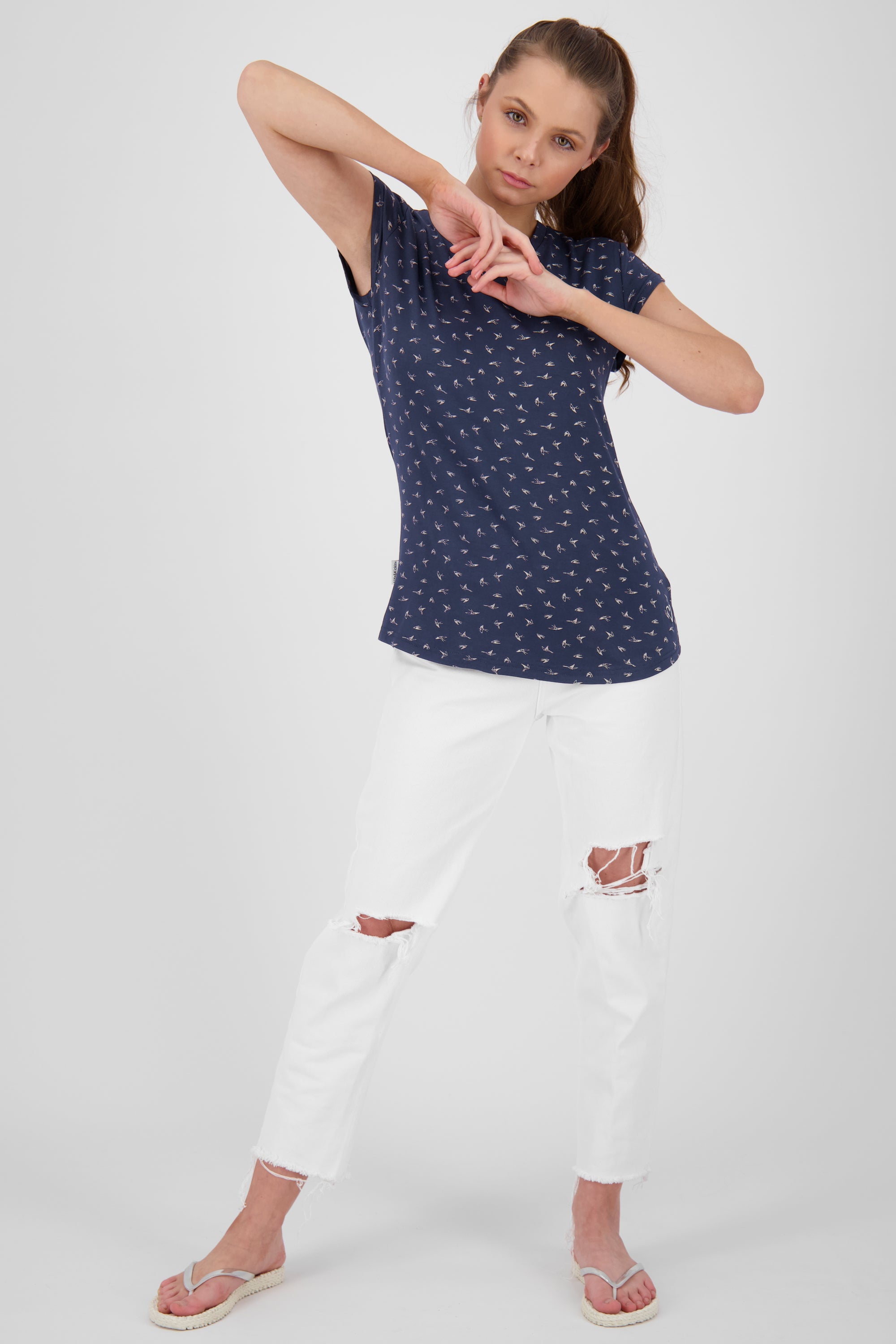 T-Shirt MimmyAK B für Damen - Leicht fließend und angenehm zu tragen Dunkelblau