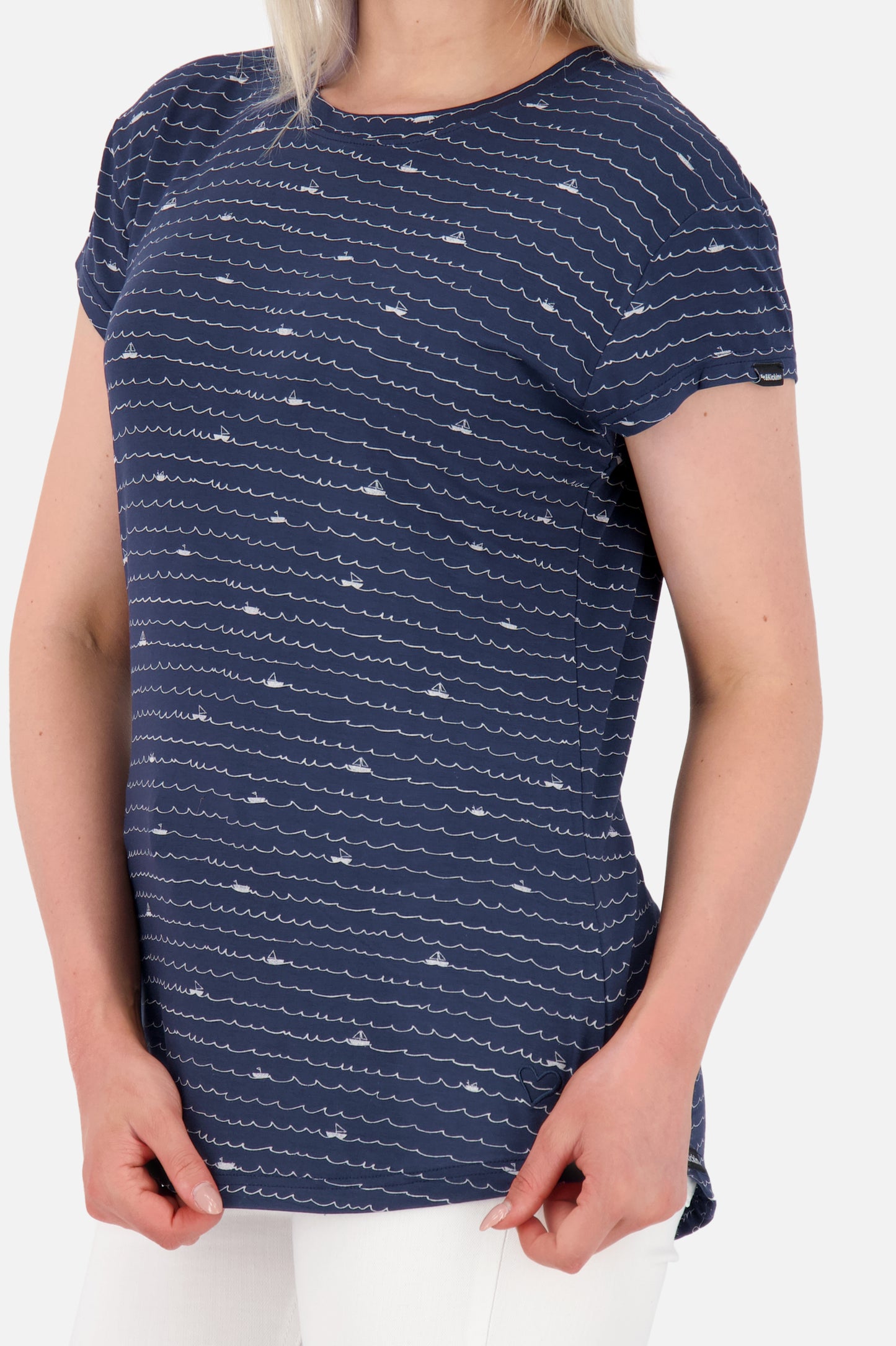 Sommerliches Damen-Shirt MimmyAK B - Verspielte Details und femininer Schnitt Dunkelblau