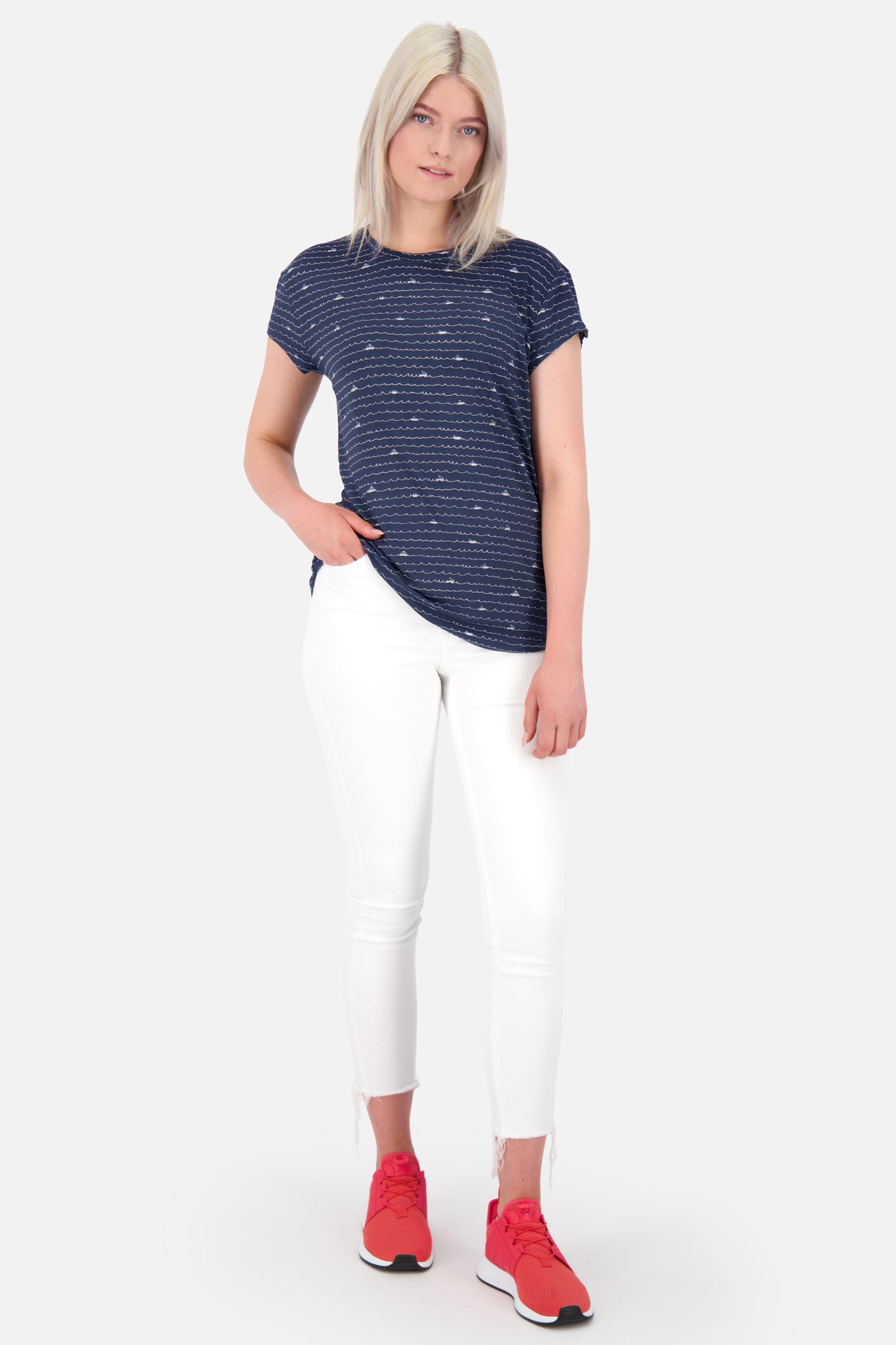 Sommerliches Damen-Shirt MimmyAK B - Verspielte Details und femininer Schnitt Dunkelblau