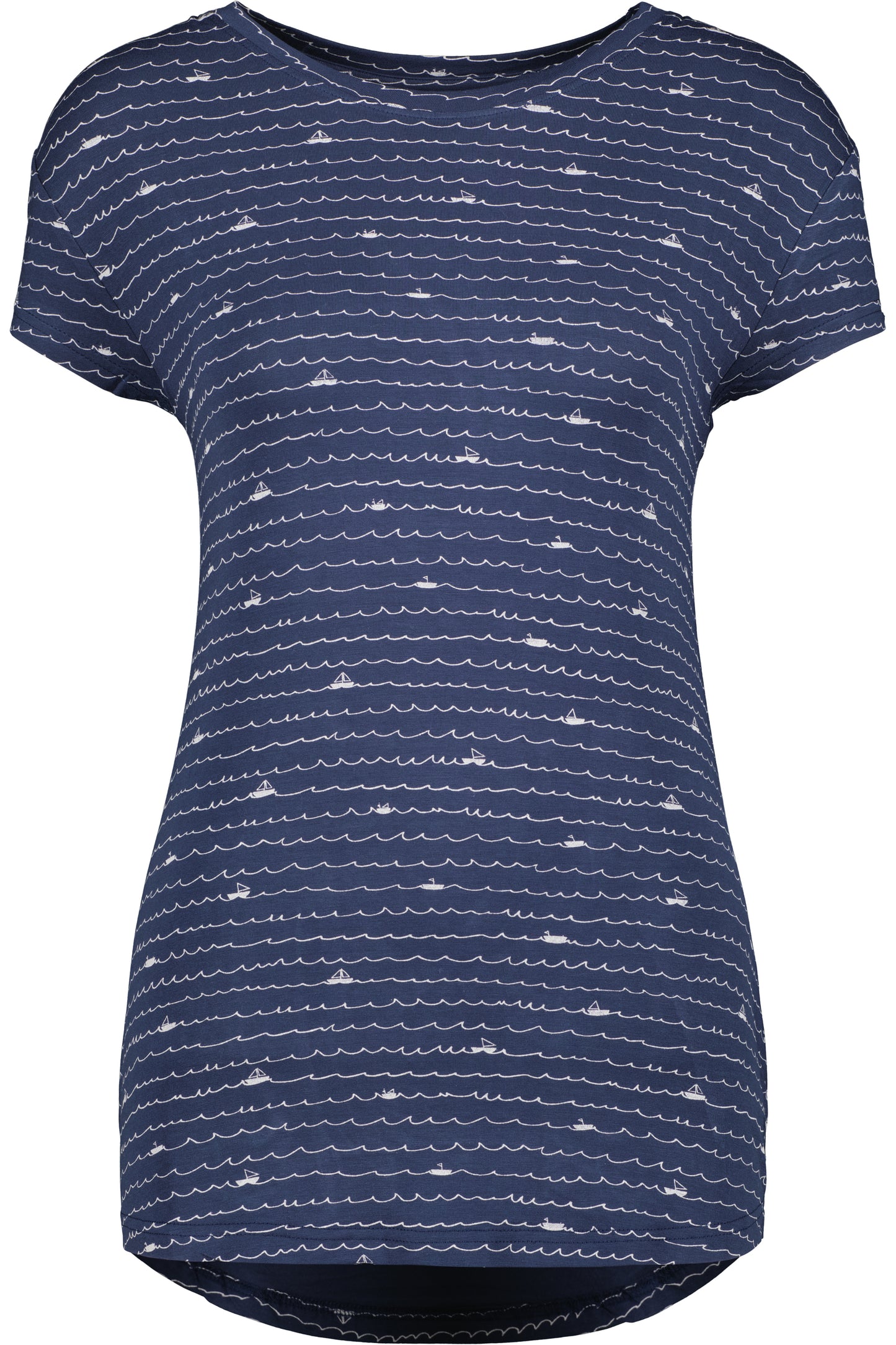 Sommerliches Damen-Shirt MimmyAK B - Verspielte Details und femininer Schnitt Dunkelblau