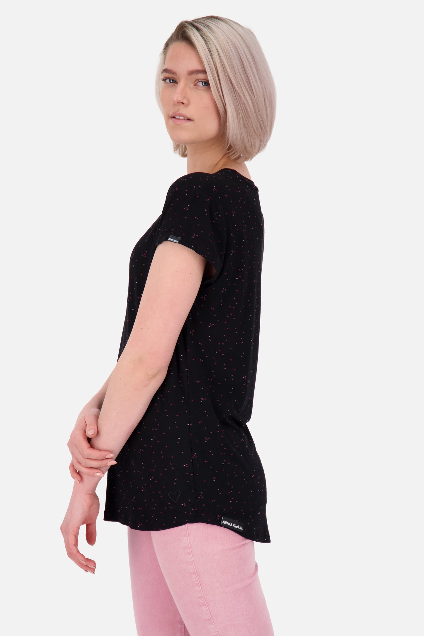 Sommerliches Damen-Shirt MimmyAK B - Verspielte Details und femininer Schnitt Schwarz