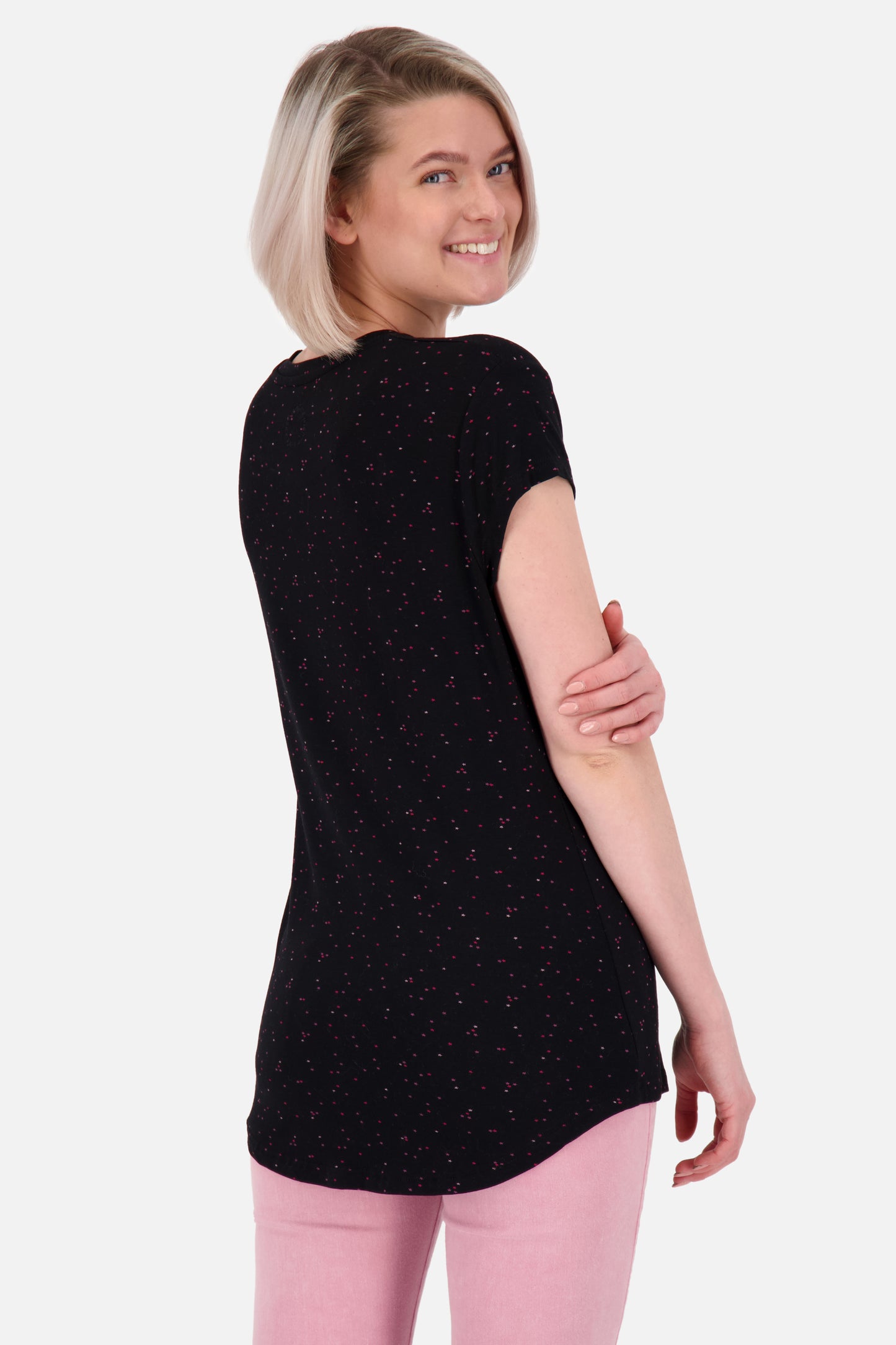 Sommerliches Damen-Shirt MimmyAK B - Verspielte Details und femininer Schnitt Schwarz