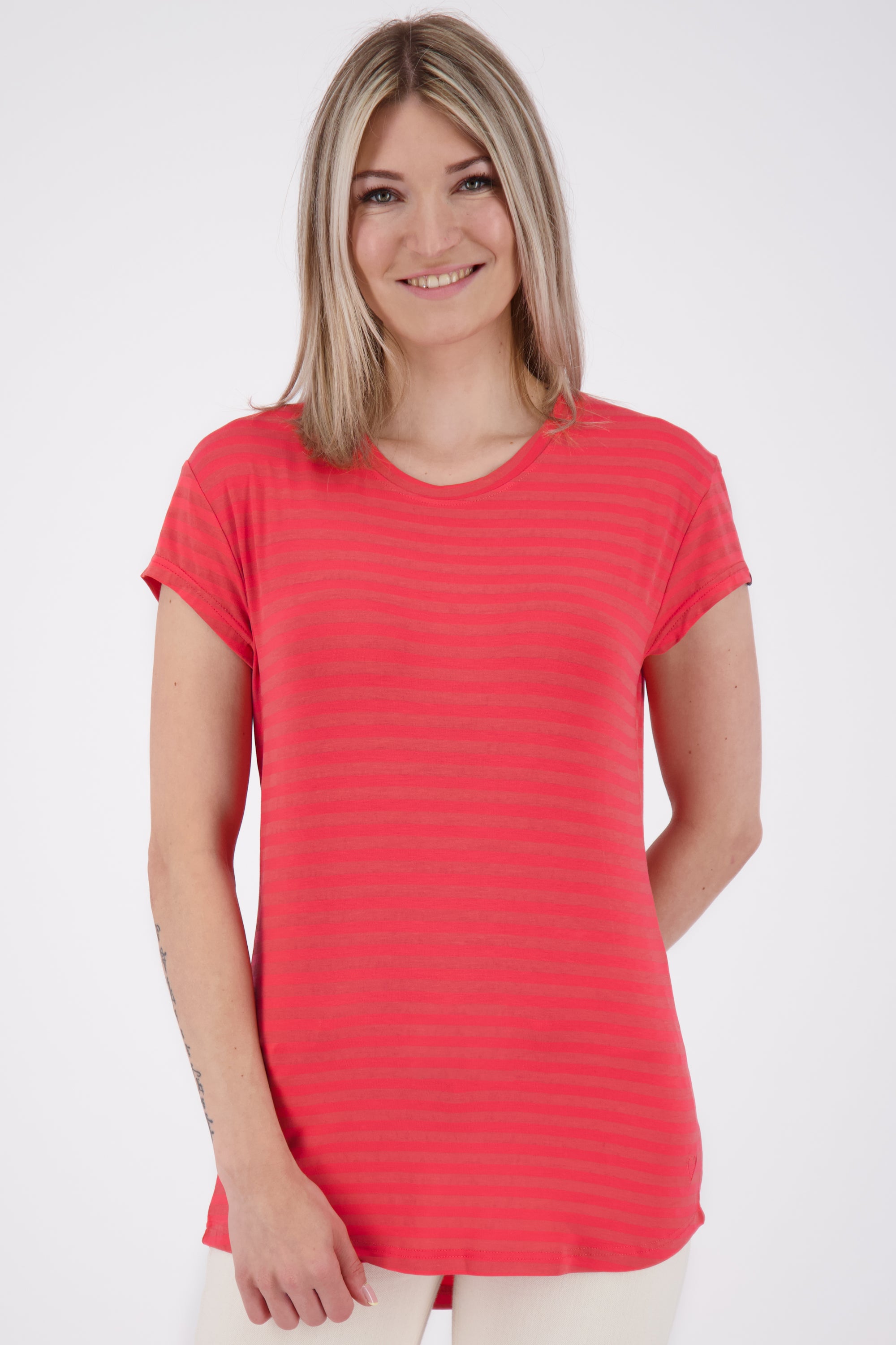 Streifen-Shirt MimmyAK Z für Damen - Leichtigkeit und zeitloses Design Rot
