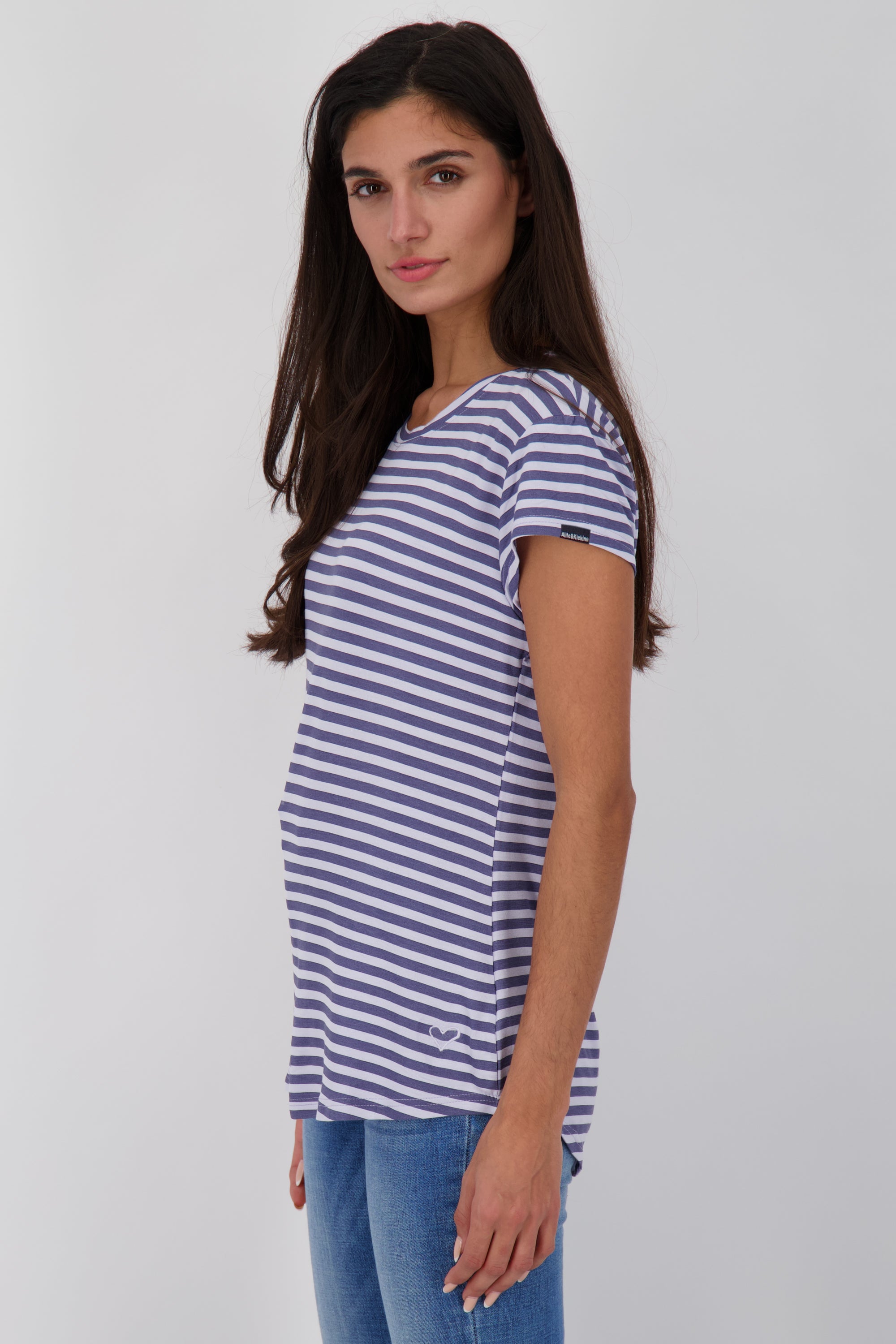 Streifen-Shirt MimmyAK Z für Damen - Leichtigkeit und zeitloses Design Violett