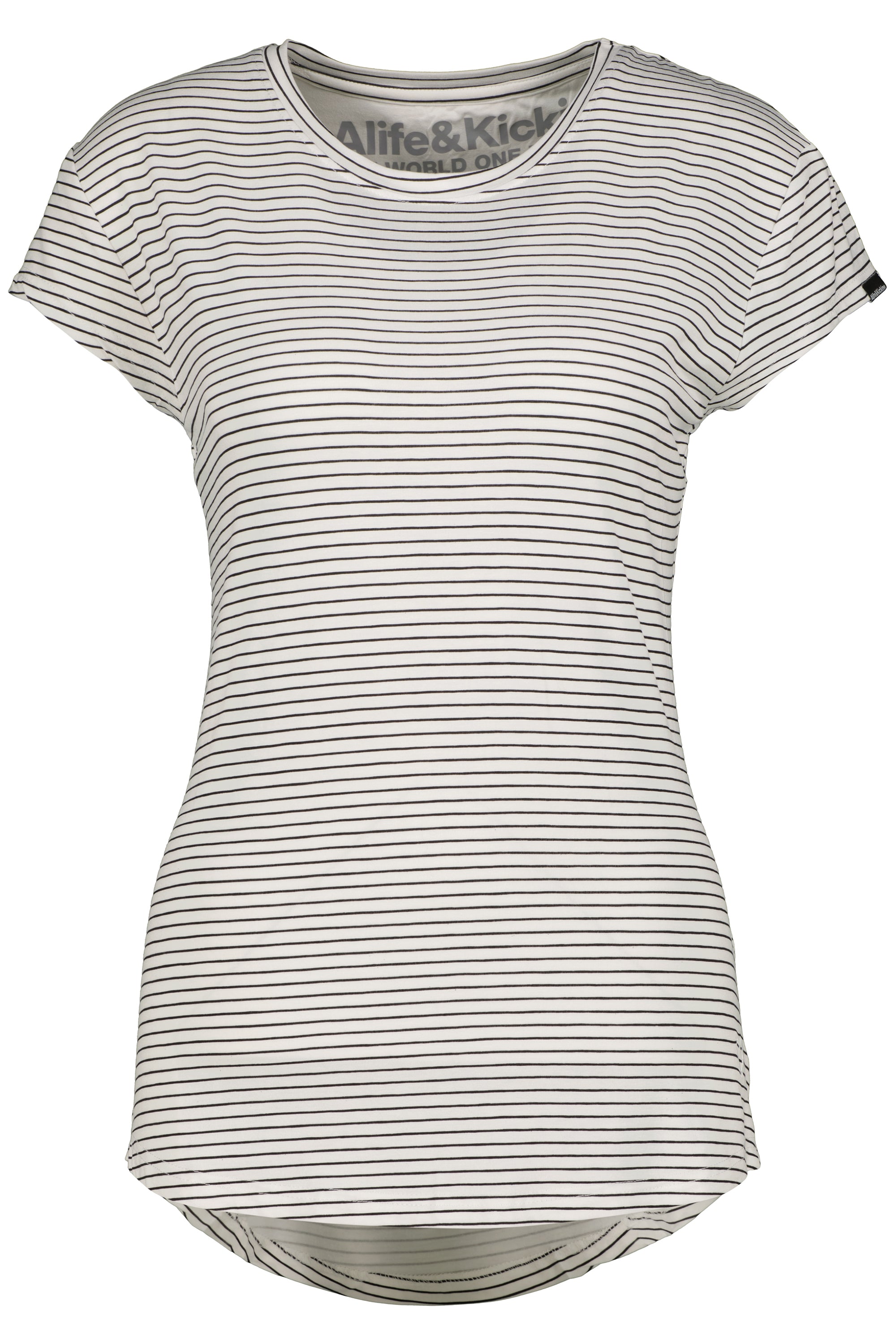 Streifen-Shirt MimmyAK Z für Damen - Leichtigkeit und zeitloses Design Weiß