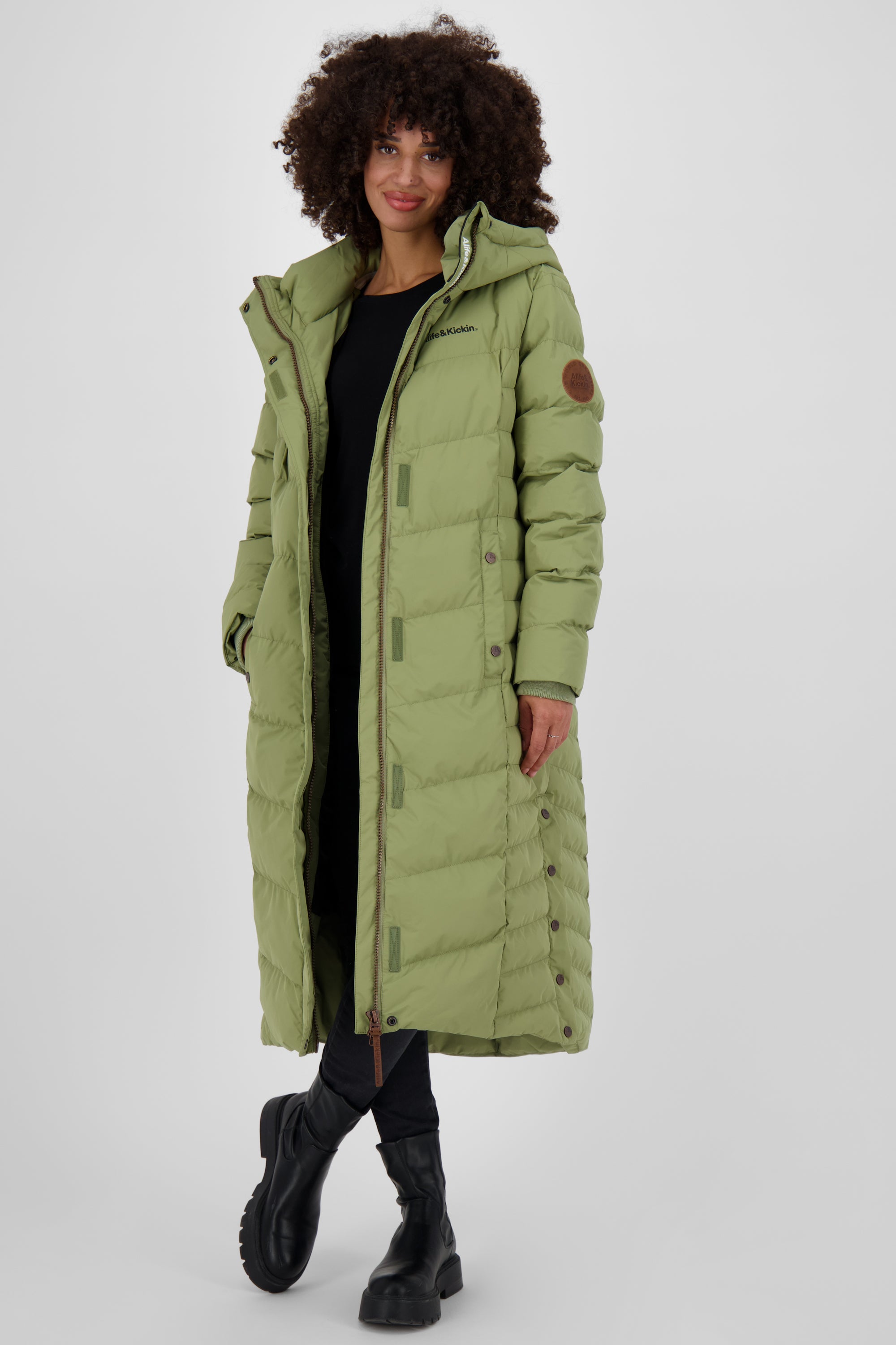 JuaAK A Winterjacke Damen Grün
