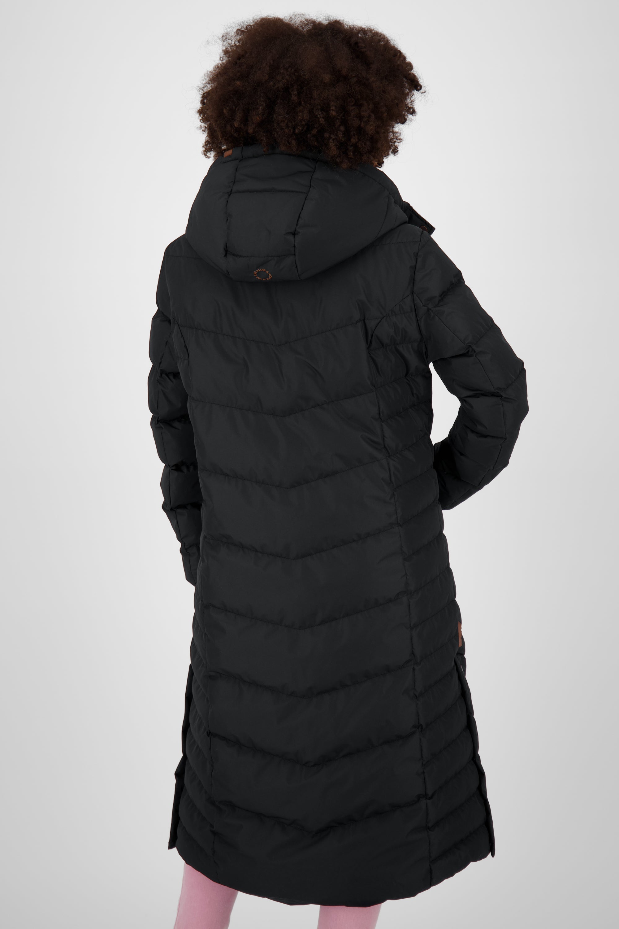 JuaAK A Winterjacke Damen Schwarz