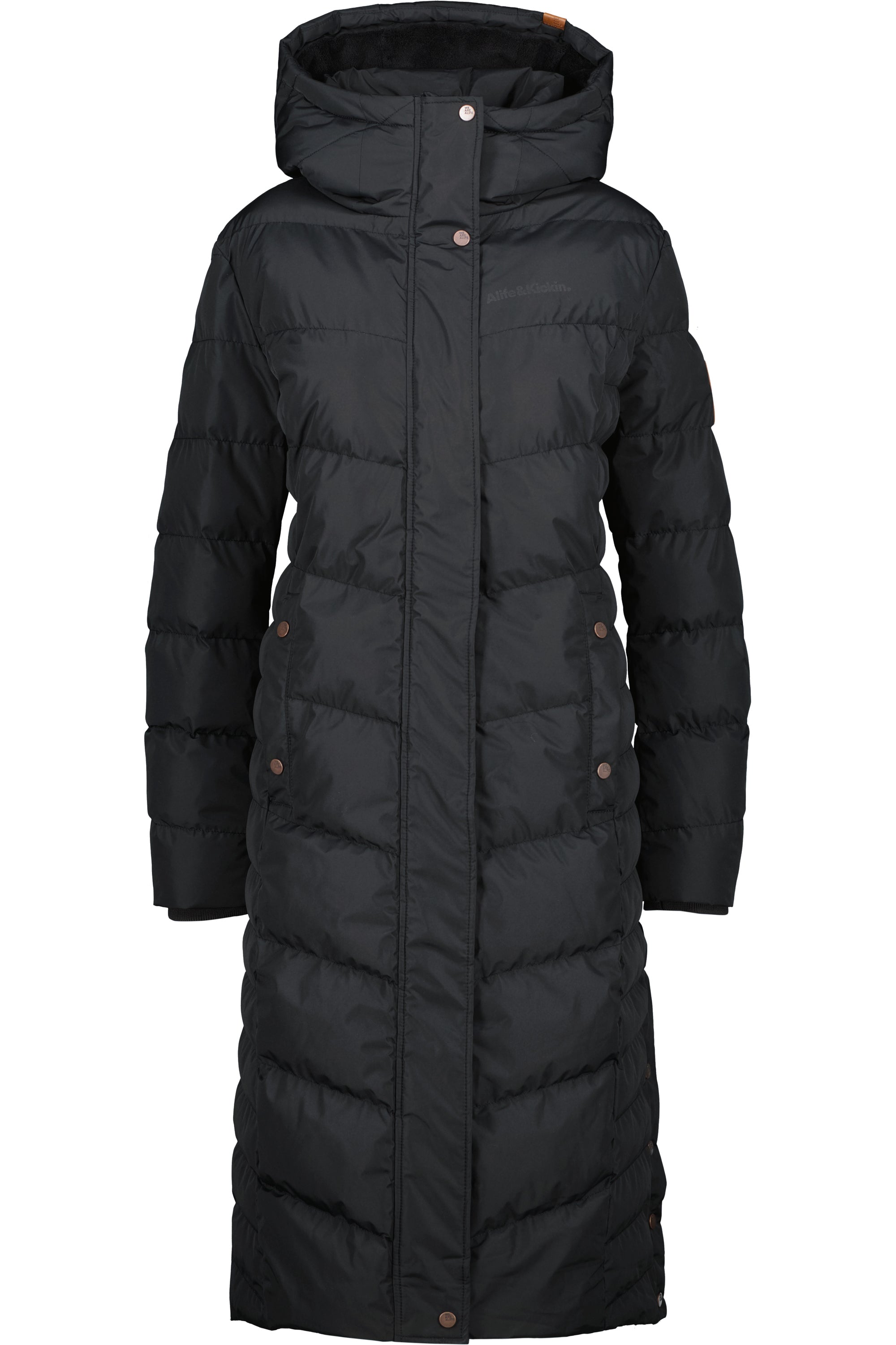 JuaAK A Winterjacke Damen Schwarz