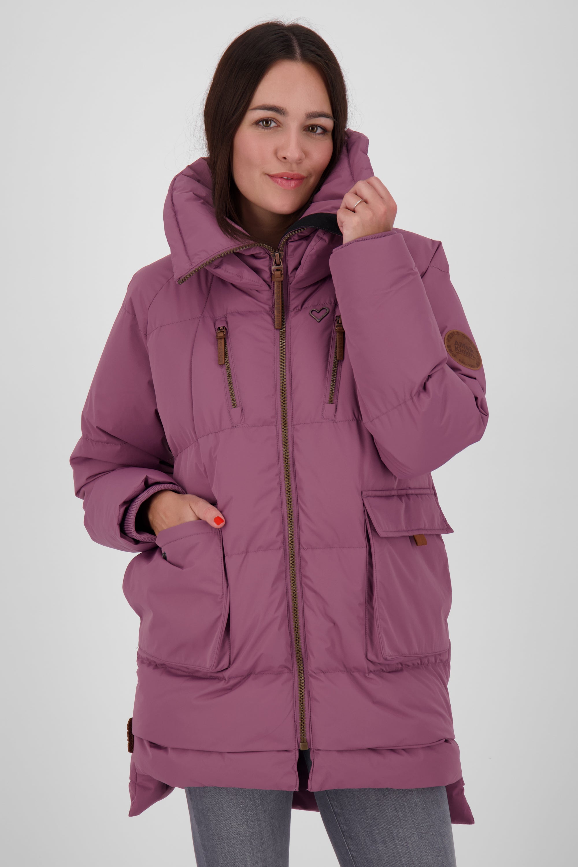 AnitaAK A Winterjacke Damen Violett
