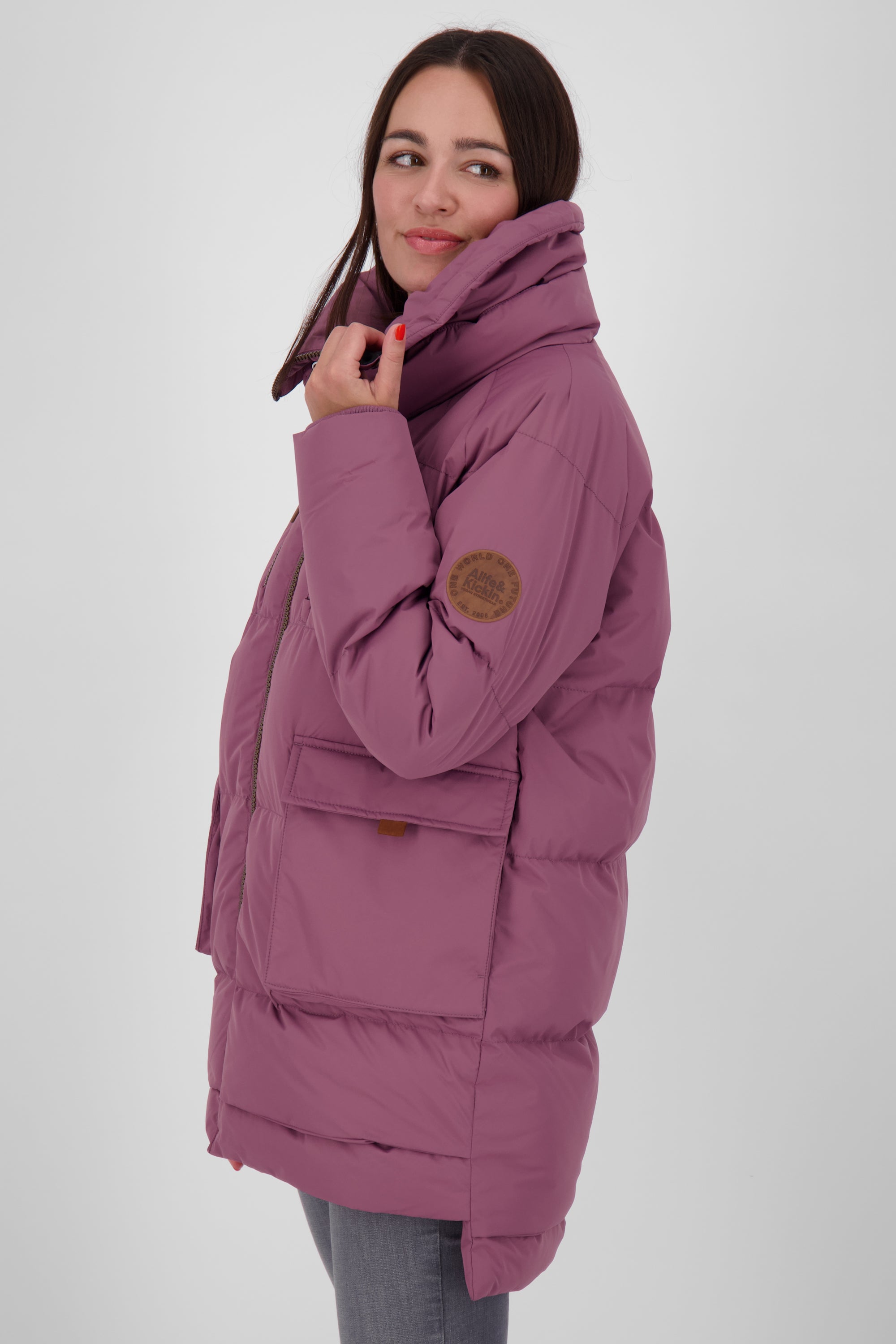 AnitaAK A Winterjacke Damen Violett
