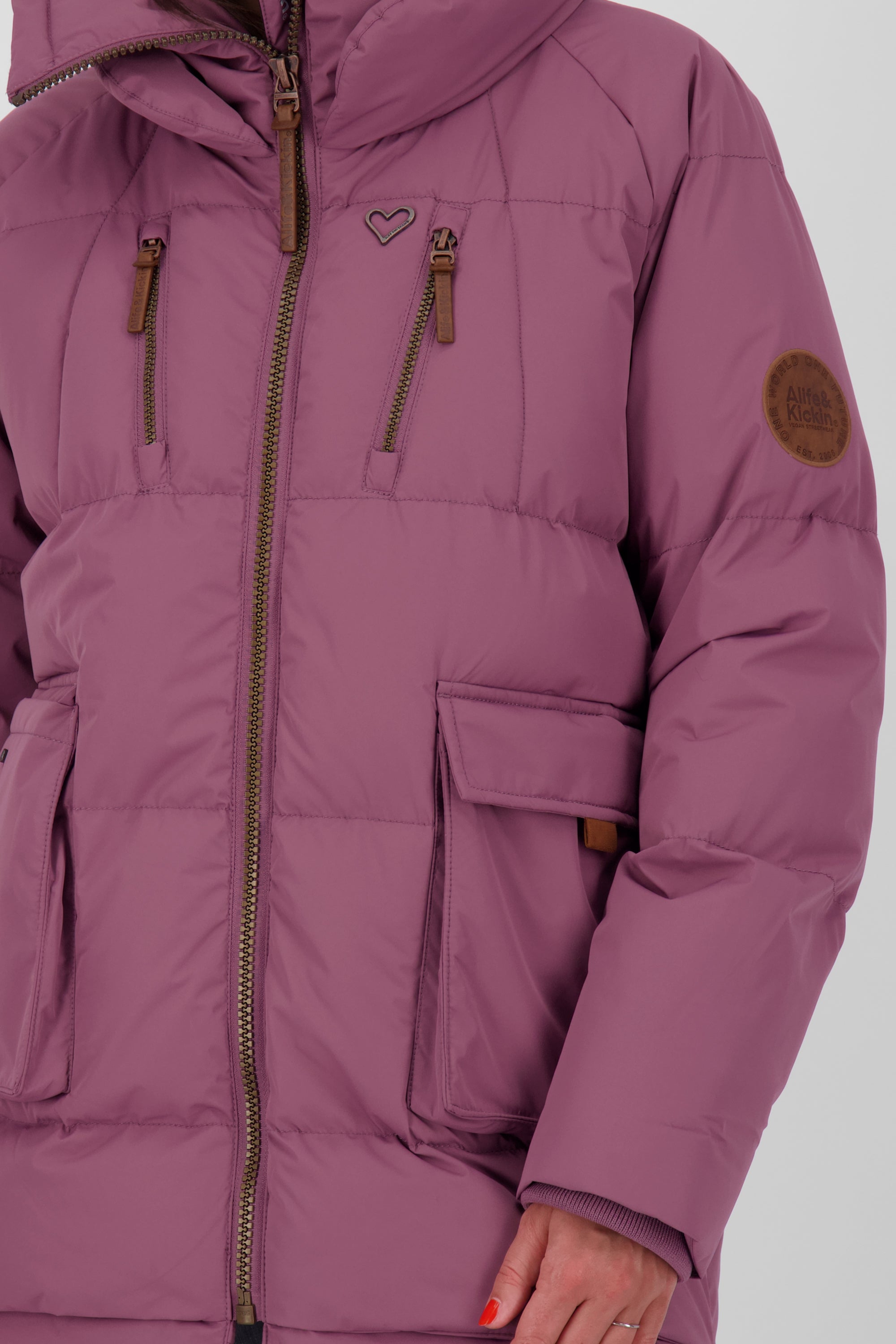 AnitaAK A Winterjacke Damen Violett