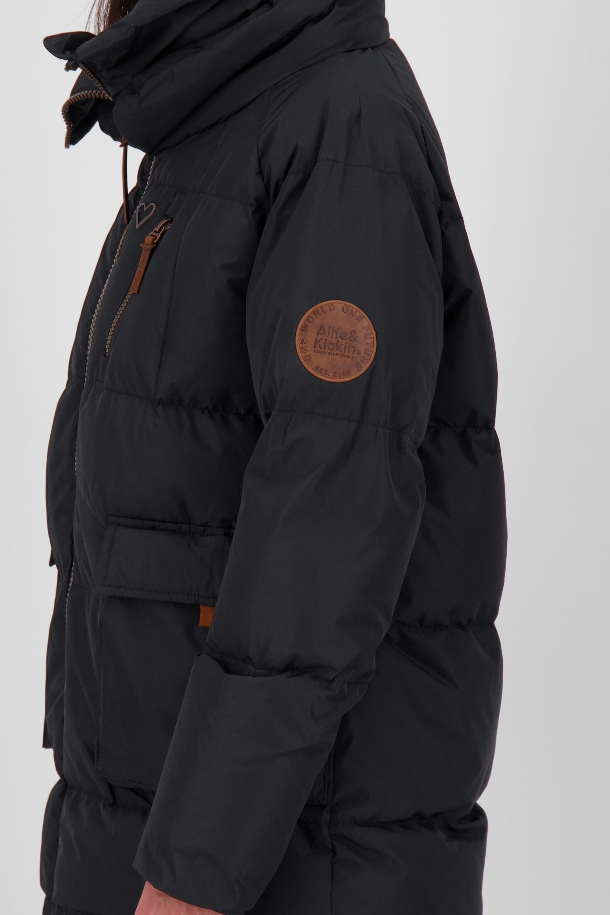 AnitaAK A Winterjacke Damen Schwarz