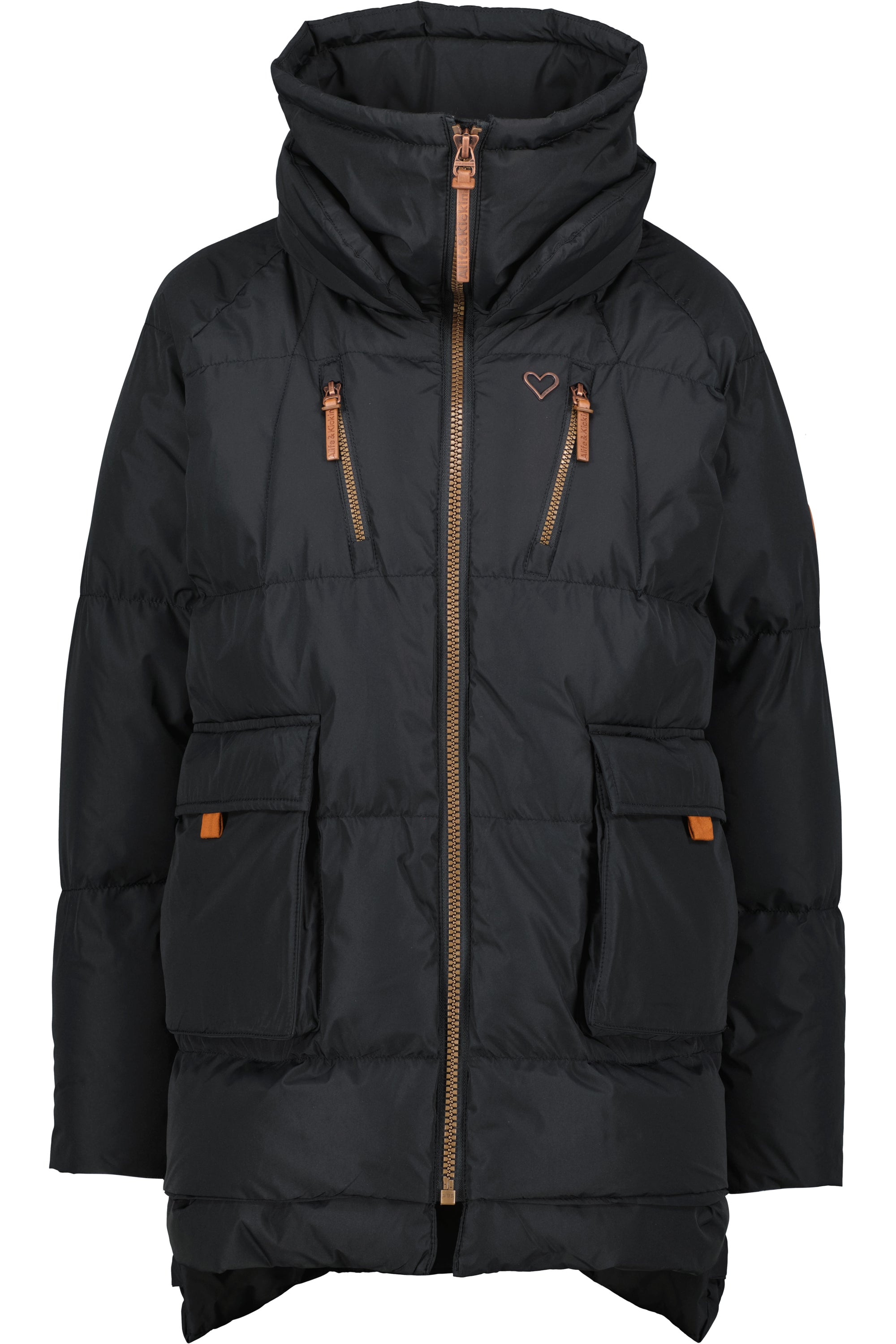 AnitaAK A Winterjacke Damen Schwarz