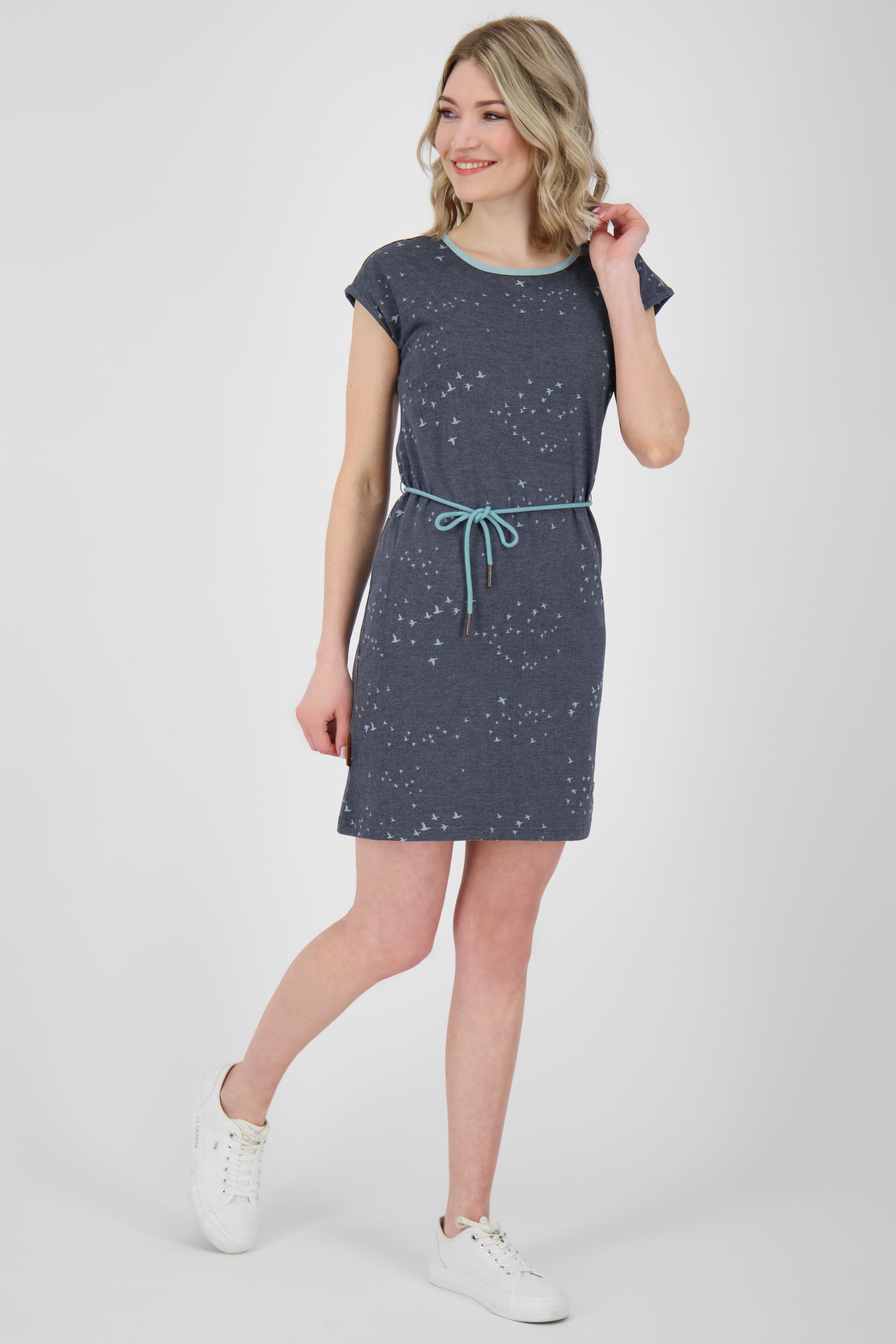 Damenkleid EllenAK B von Alife and Kickin - Bequem und gemustert Blau