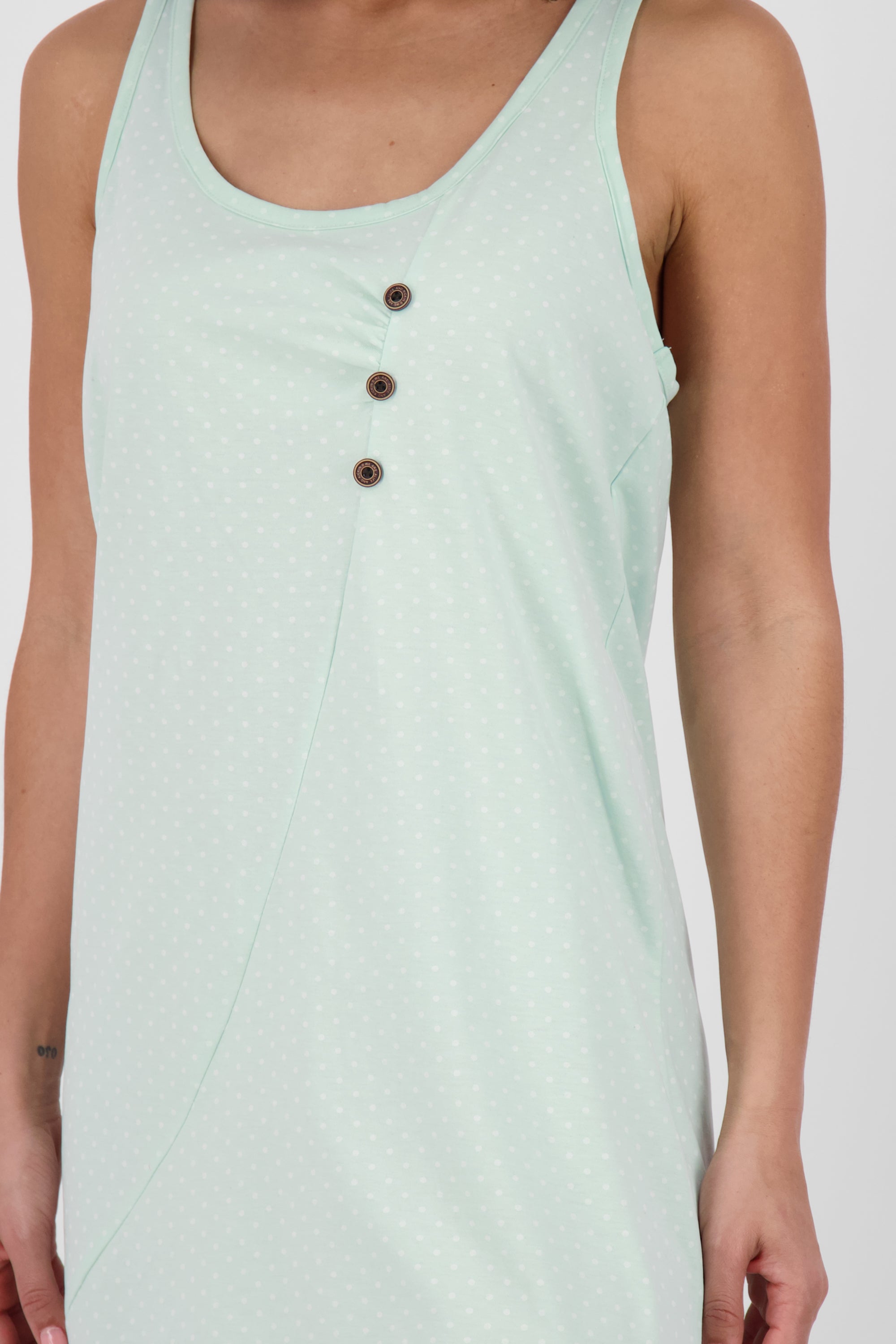 Alife and Kickin CamyAK B - Gemustertes Kleid für Deine Freizeitaktivitäten Hellgrün